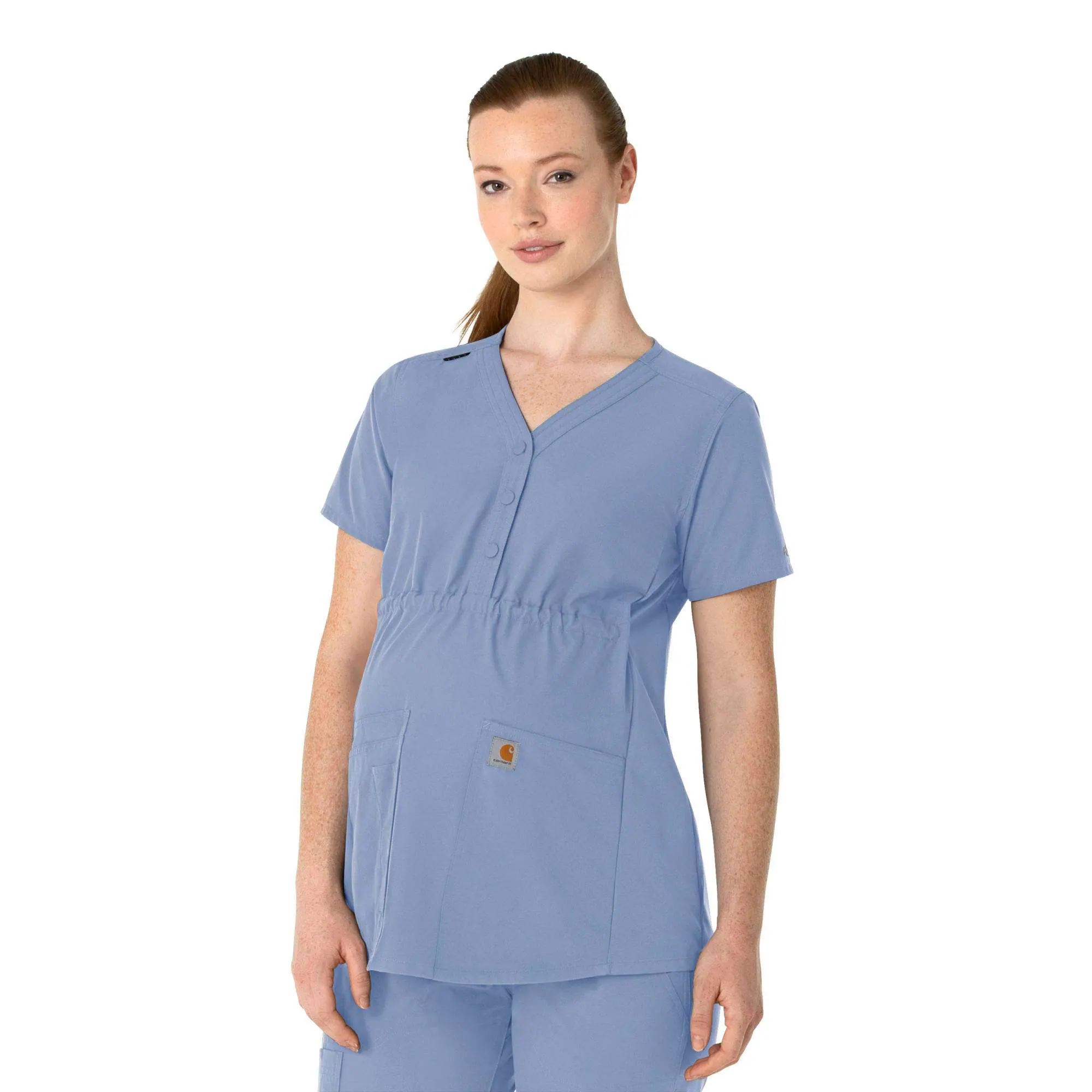 Women's Force Essentials Henley Maternity Scrub Top