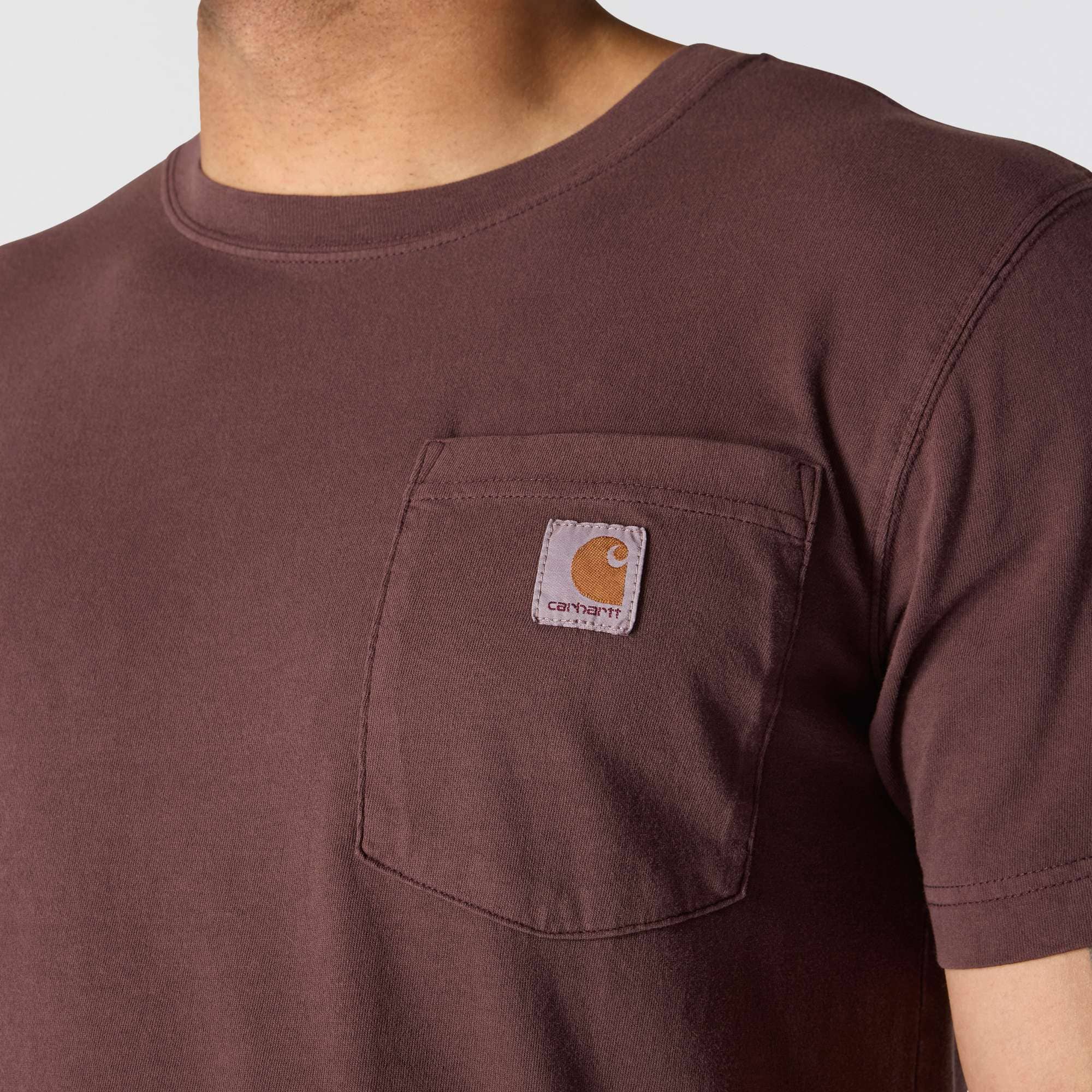 Re-Engineered Relaxed Fit Lightweight Short-Sleeve Garment Dyed Pocket T-Shirt