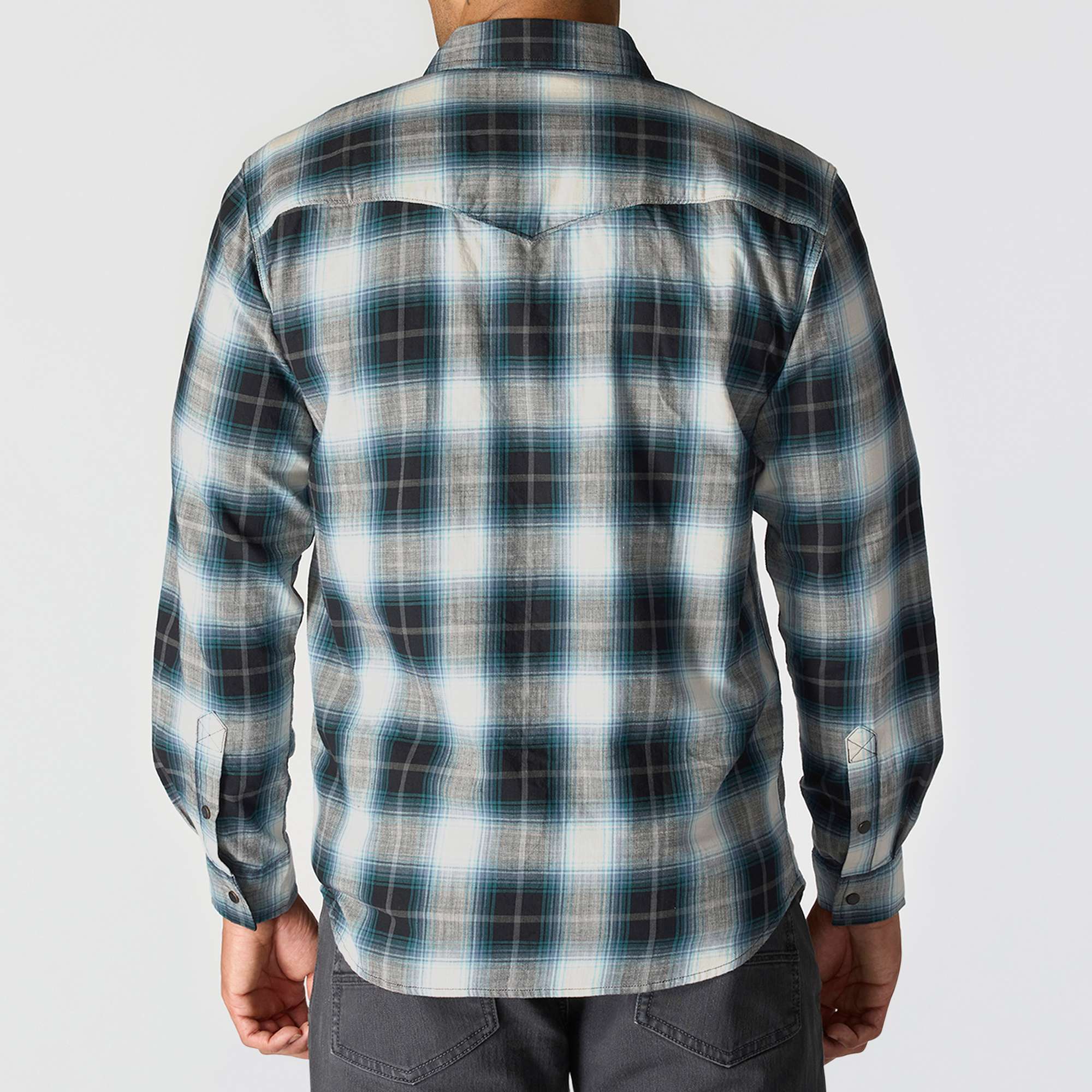 Montana Rugged Flex™ Relaxed Fit Lightweight Long-Sleeve Snap-Front Plaid Shirt