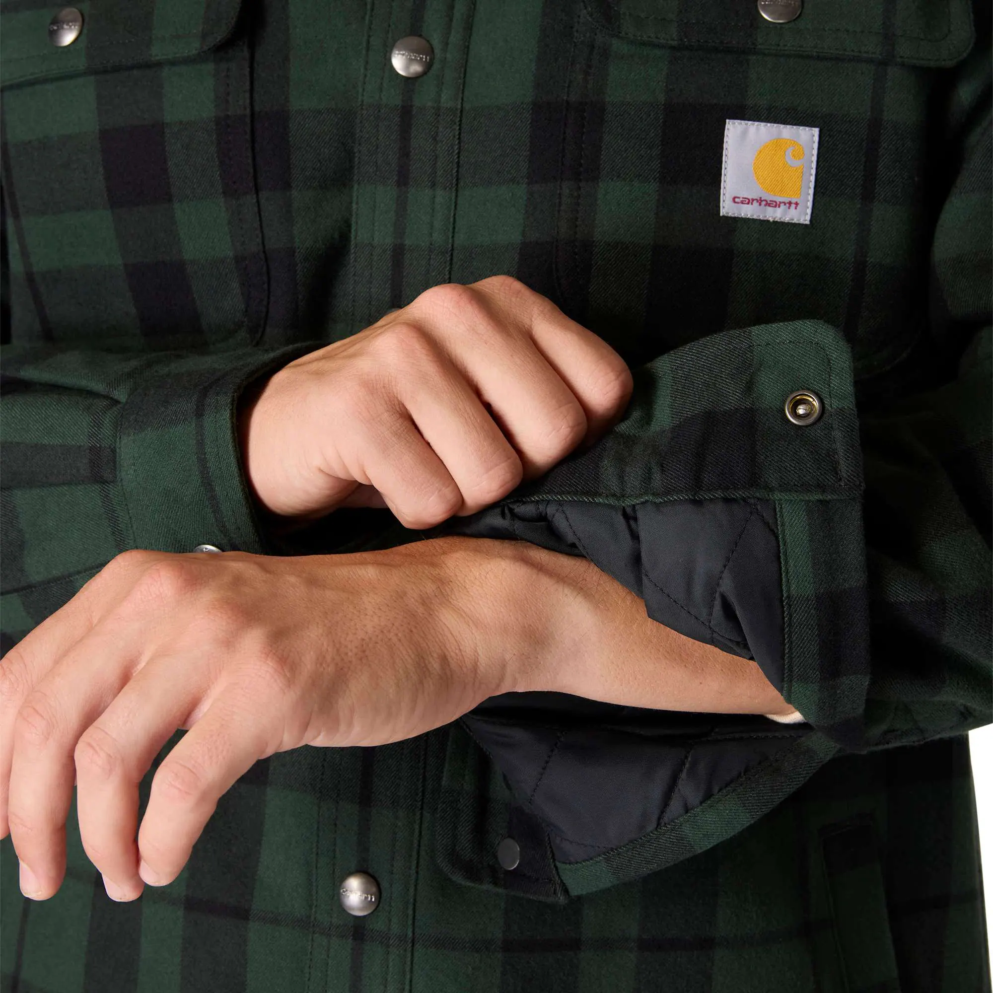 Relaxed Fit Flannel Sherpa-Lined Shirt Jac