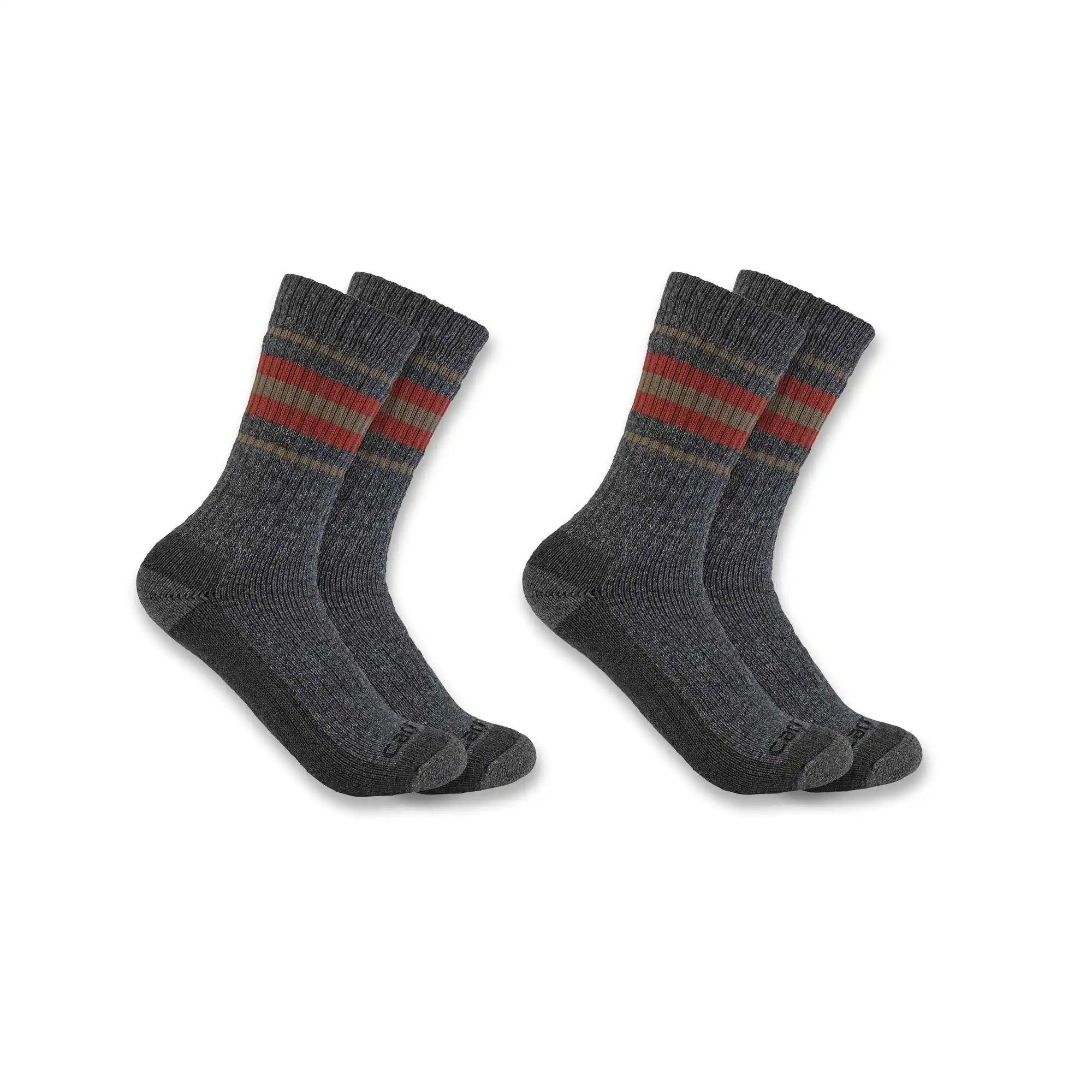 Women's Heavyweight Synthetic-Wool Blend Crew Sock 2-Pack