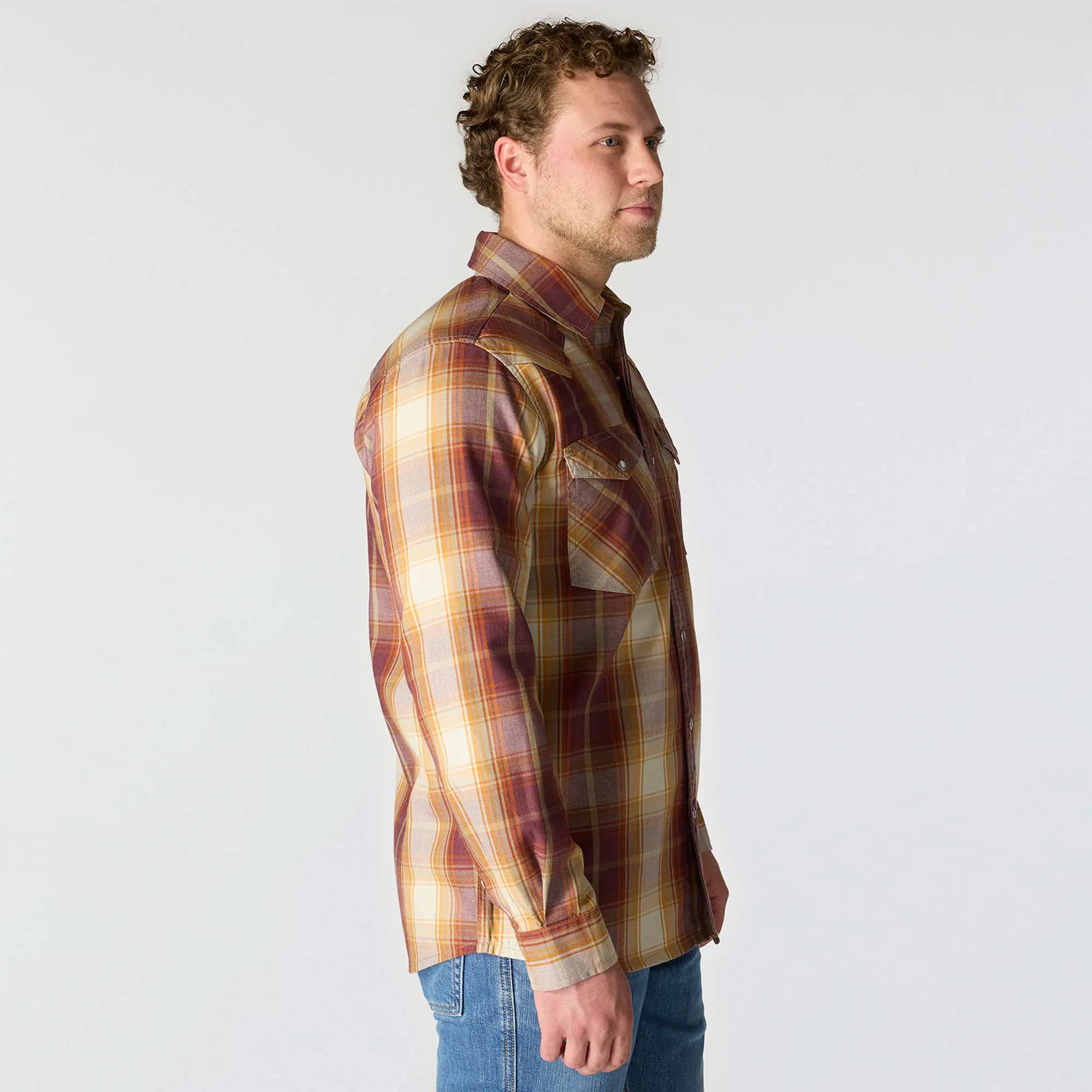Flame Resistant Montana Relaxed Fit Midweight Twill Snap Front Plaid Shirt