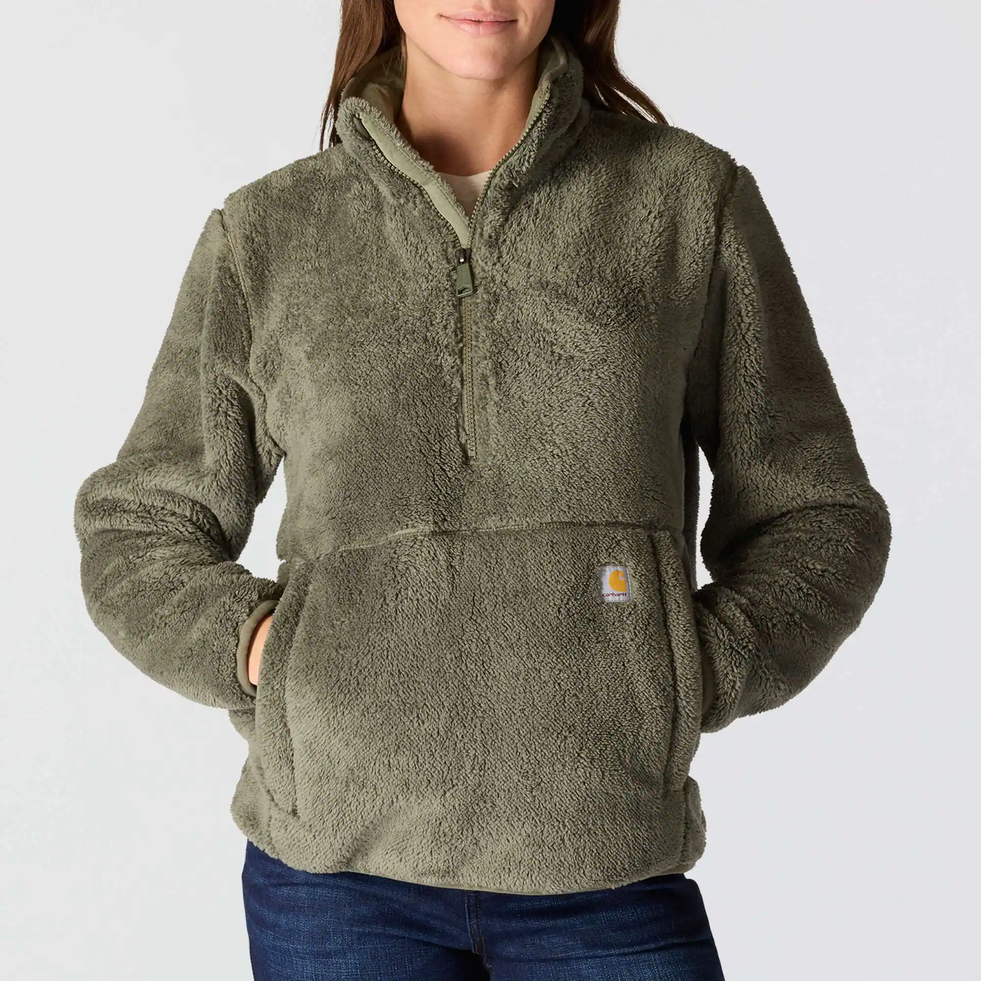 Women's Loose Fit Fleece Pullover - 3 Warmest Rating