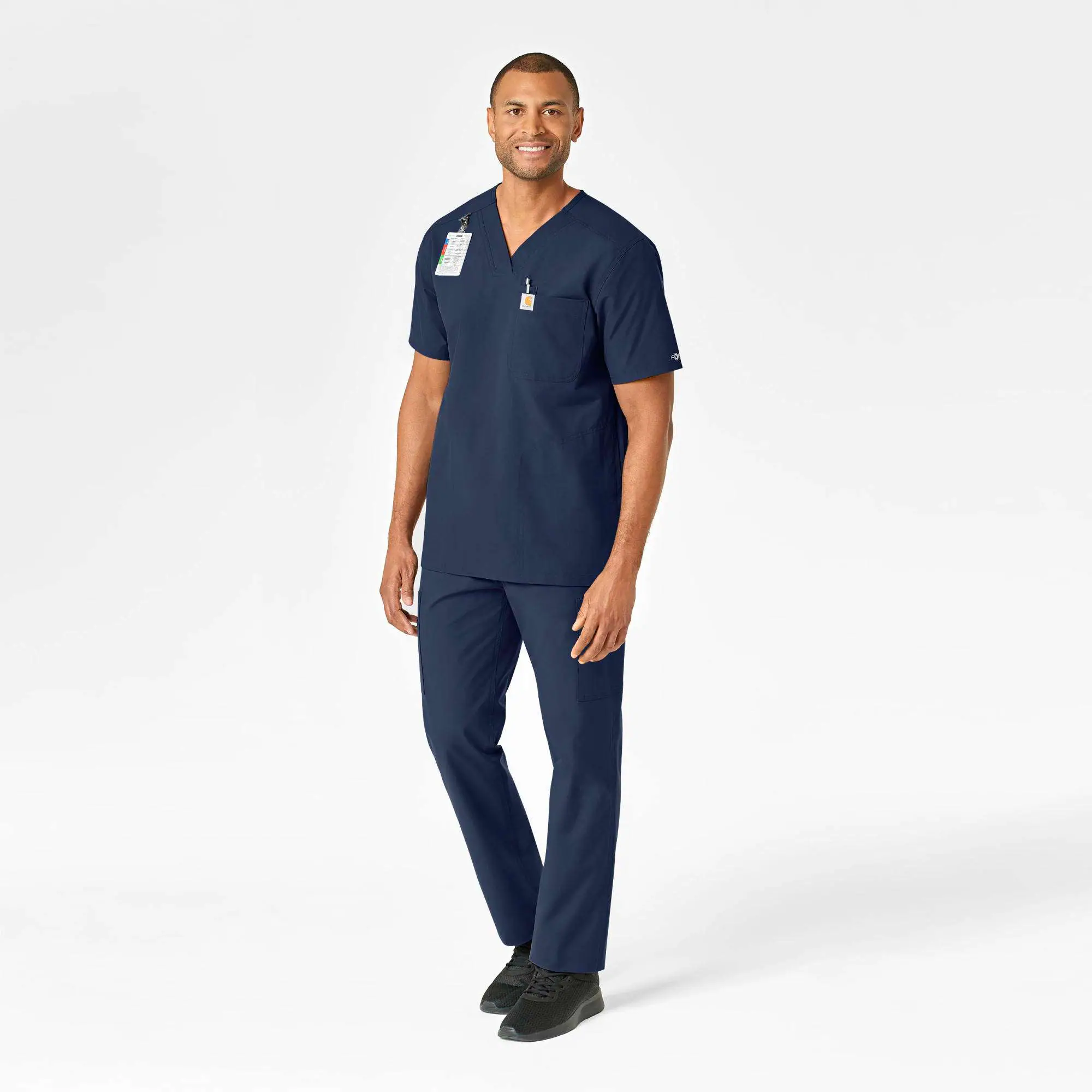 Force Essentials V-Neck Shirttail Scrub Top