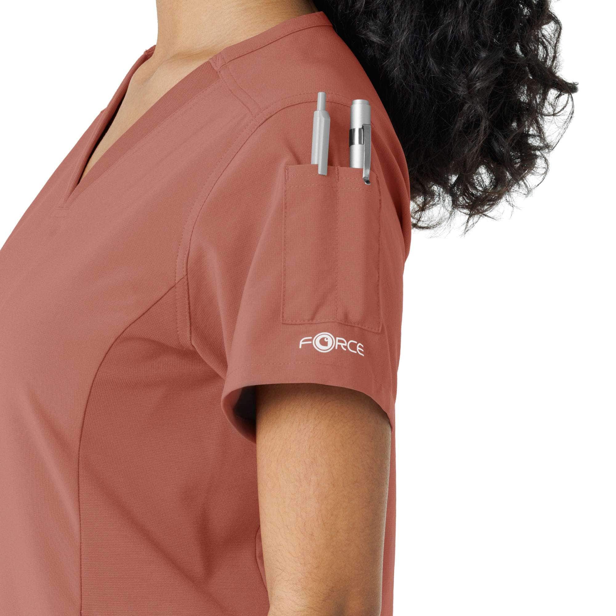 Women's Force Cross-Flex Knit Panel Scrub Top