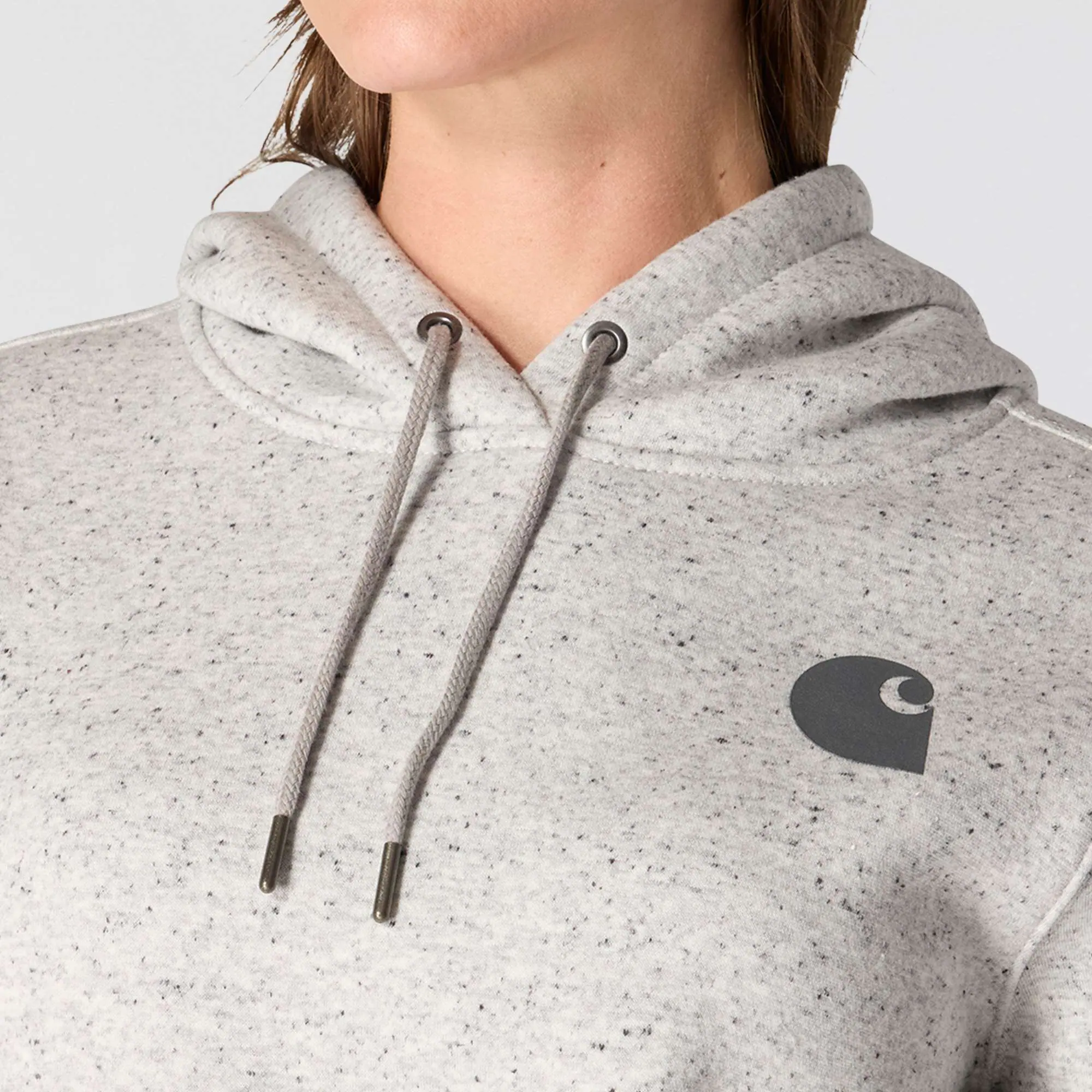 Women's Relaxed Fit Midweight Logo Sleeve Graphic Hoodie