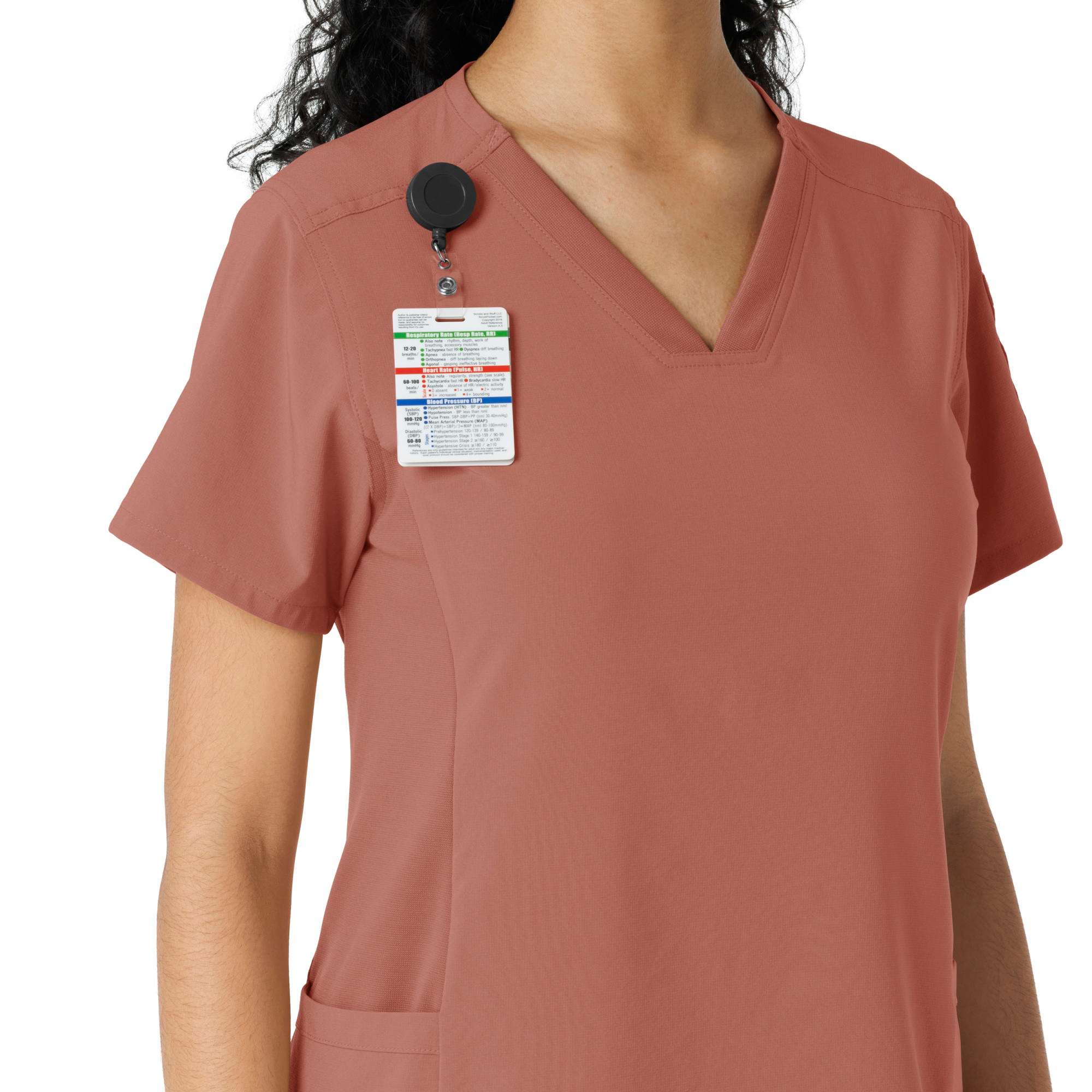 Women's Force Cross-Flex Knit Panel Scrub Top