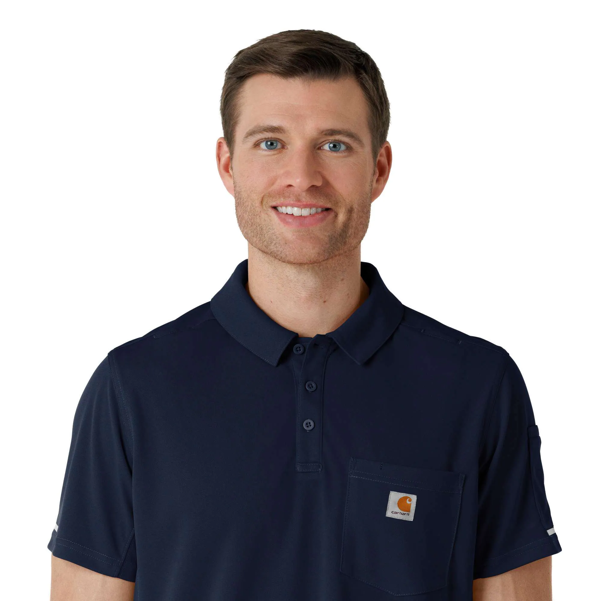 Rugged Flex® RSCU Lightweight Short Sleeve Polo Scrub Top