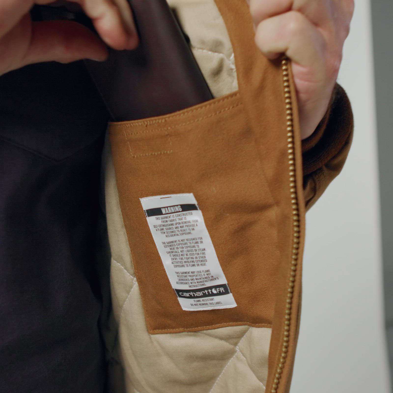 Flame Resistant Loose Fit Duck Insulated Active Jac