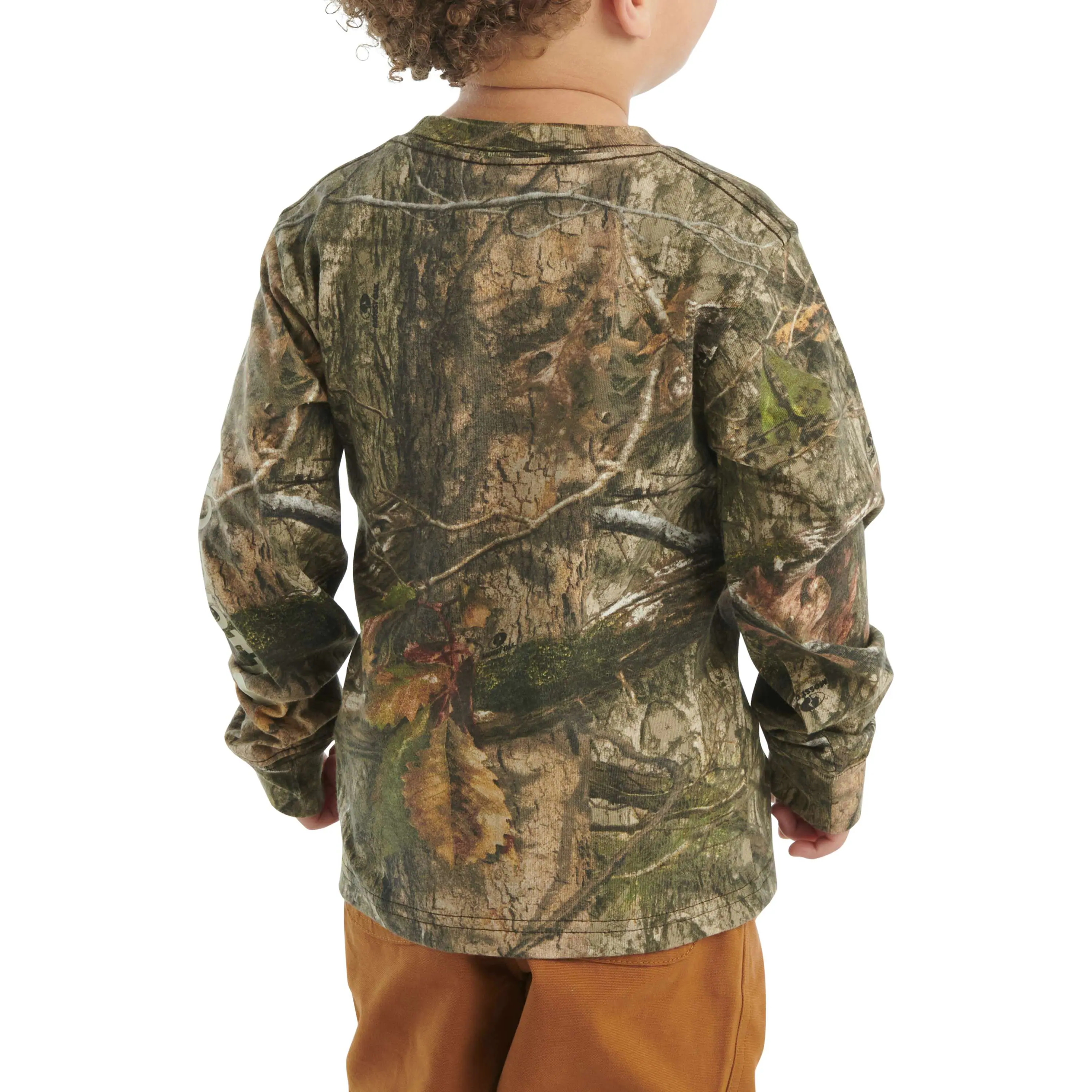 Boys' Long-Sleeve Camo Pocket T-Shirt (Toddler/Child/Youth)