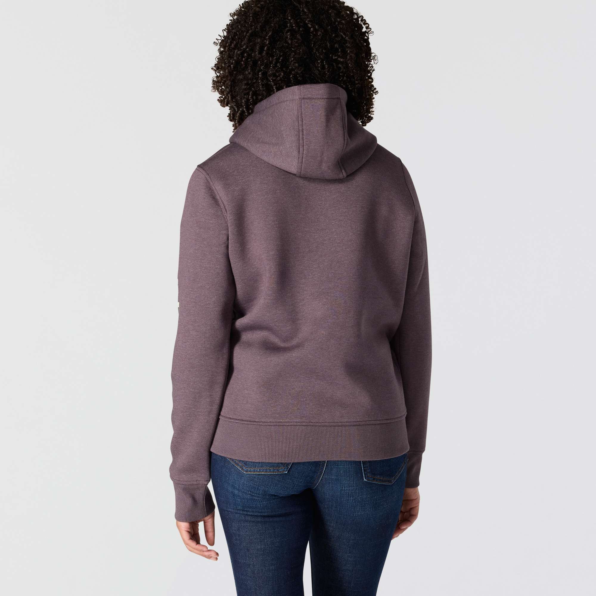 Women's Relaxed Fit Midweight Logo Sleeve Graphic Hoodie