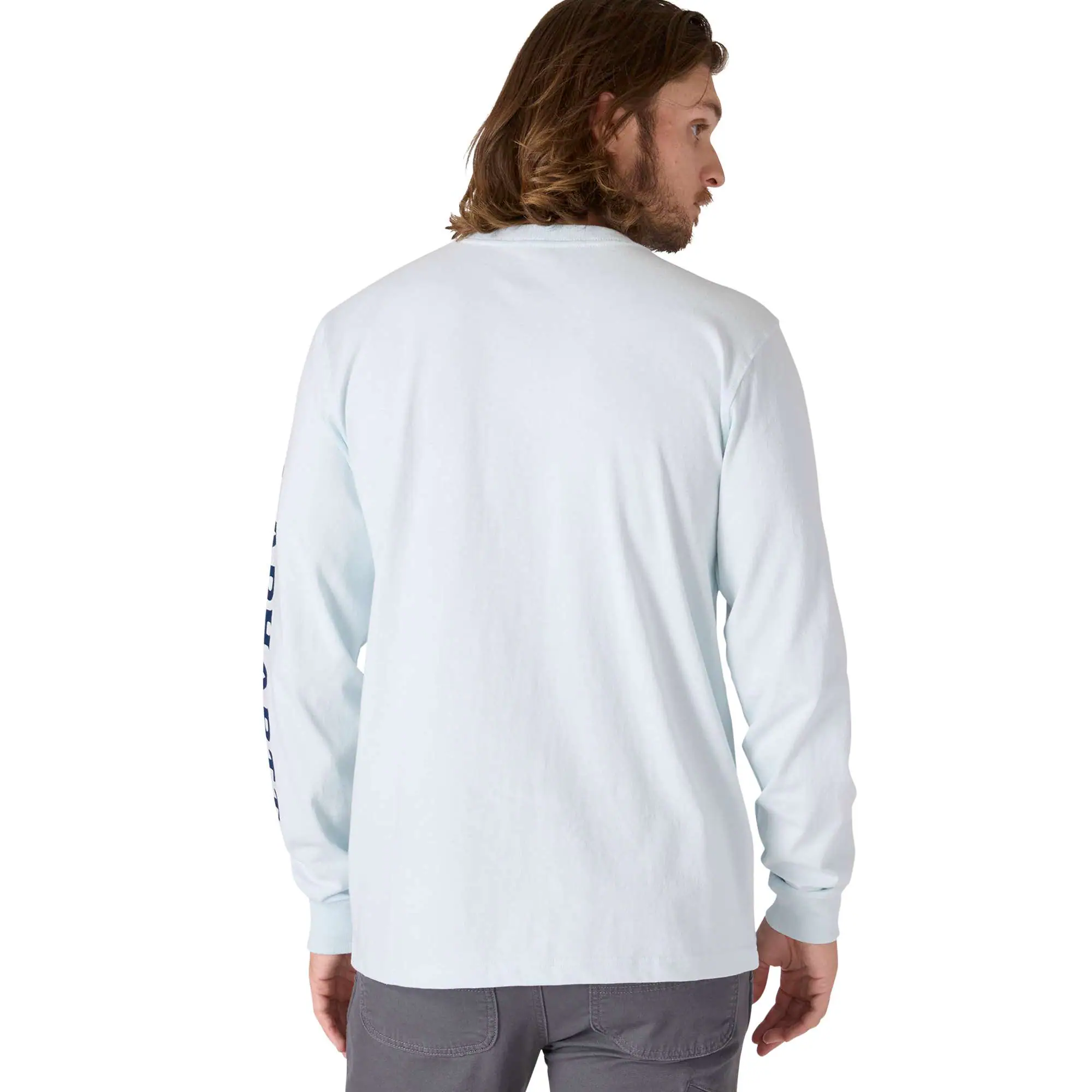 Relaxed Fit Heavyweight Long-Sleeve Pocket Mountain Graphic T-Shirt