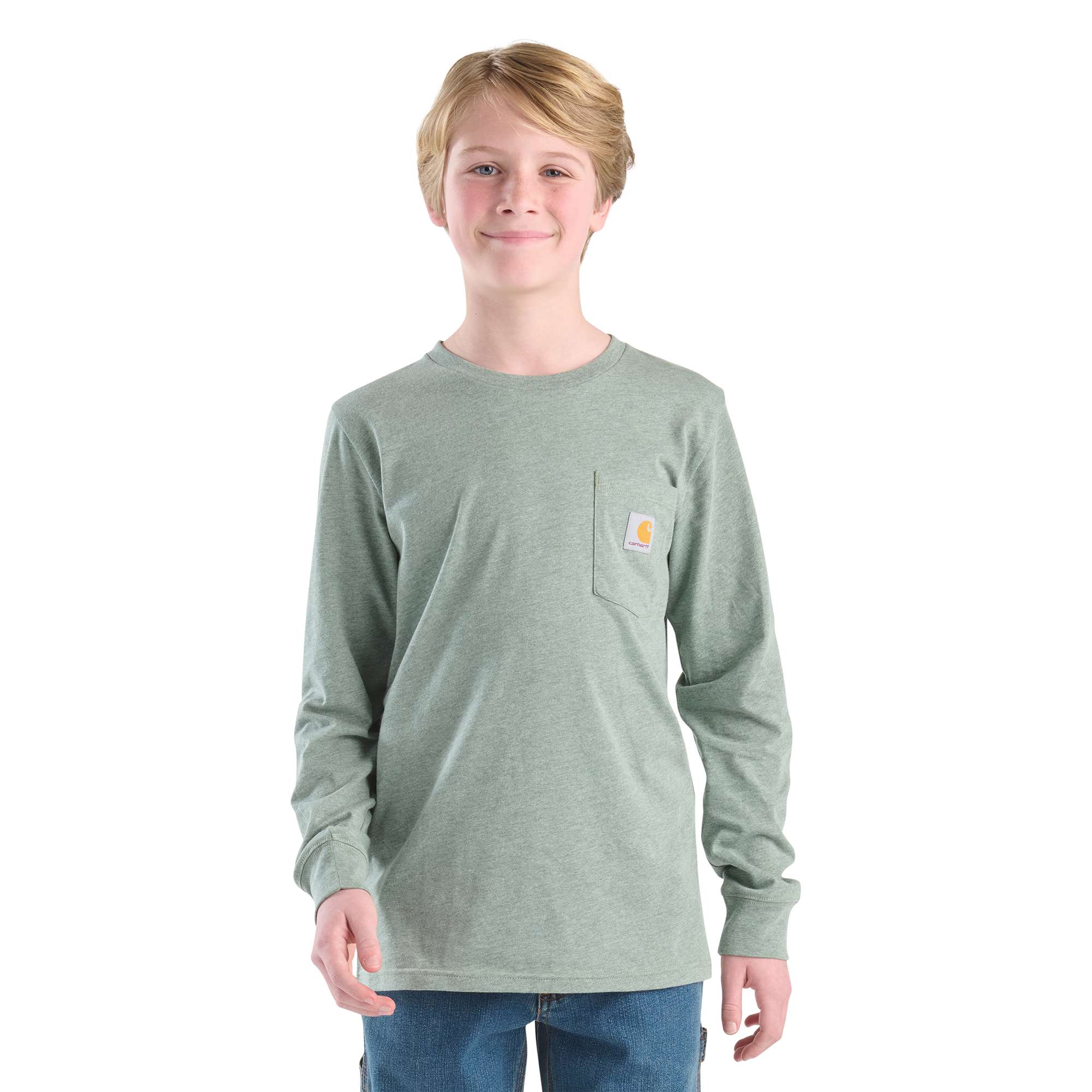 Boys' Long Sleeve Deer "C" Pocket T-Shirt (Child/Youth)