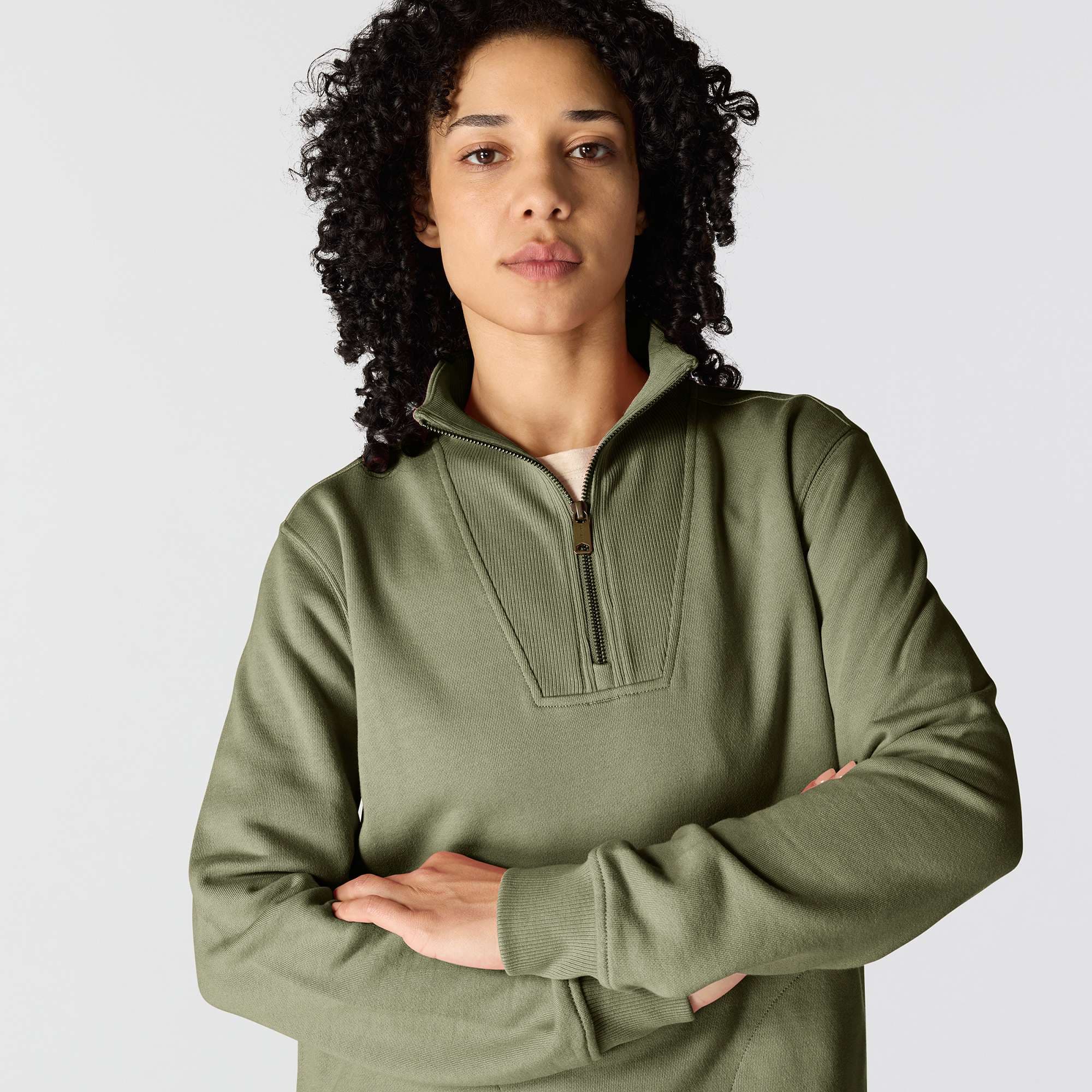Women's TENCEL™ Fiber Series Relaxed Fit Half-Zip Sweatshirt
