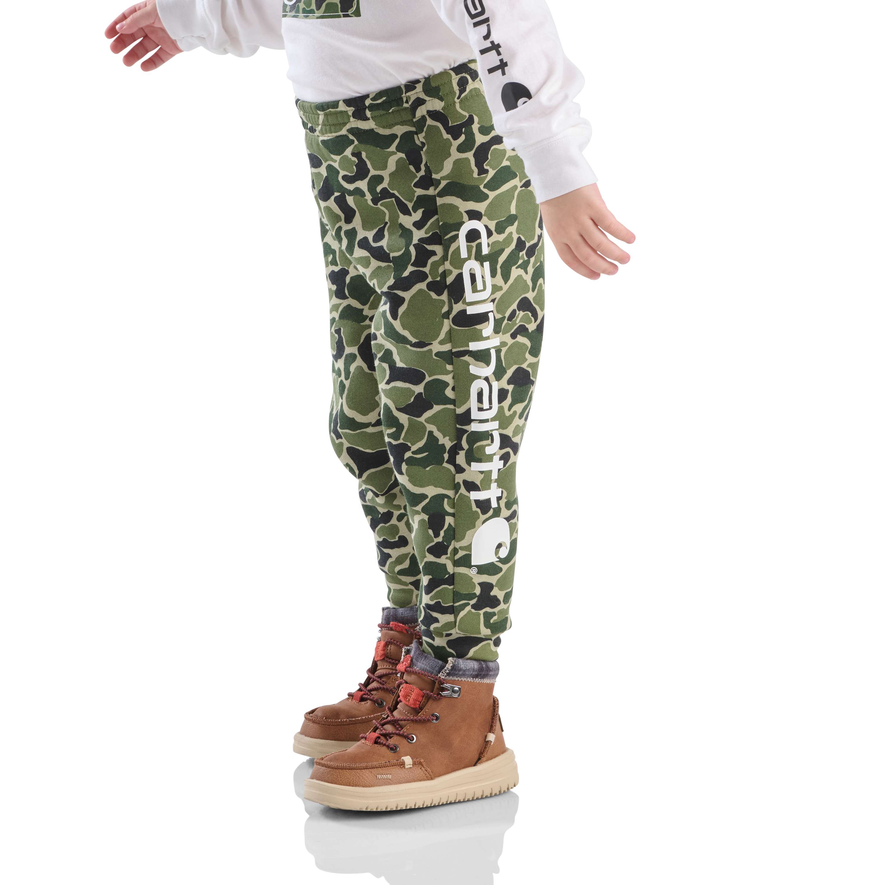 Boys' Elastic Waistband Fleece Camo Logo Sweatpants (Baby/Toddler)