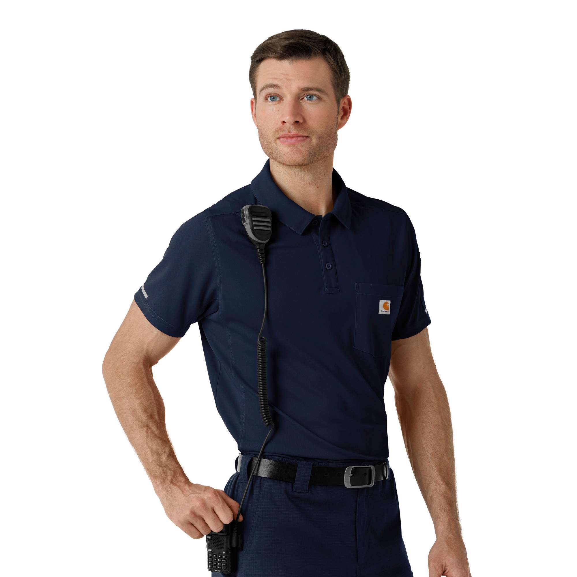 Rugged Flex® RSCU Lightweight Short Sleeve Polo Scrub Top