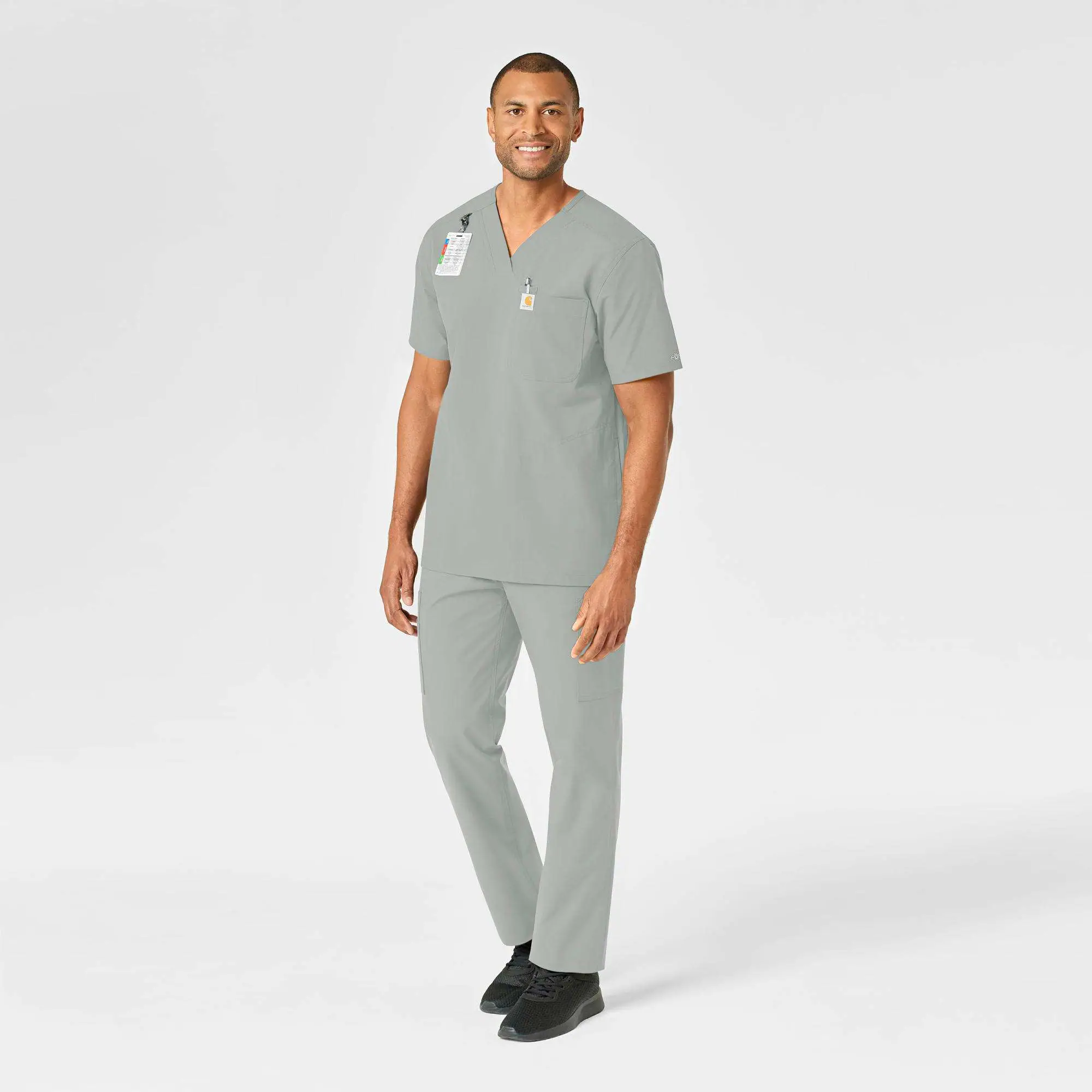 Force Essentials V-Neck Shirttail Scrub Top