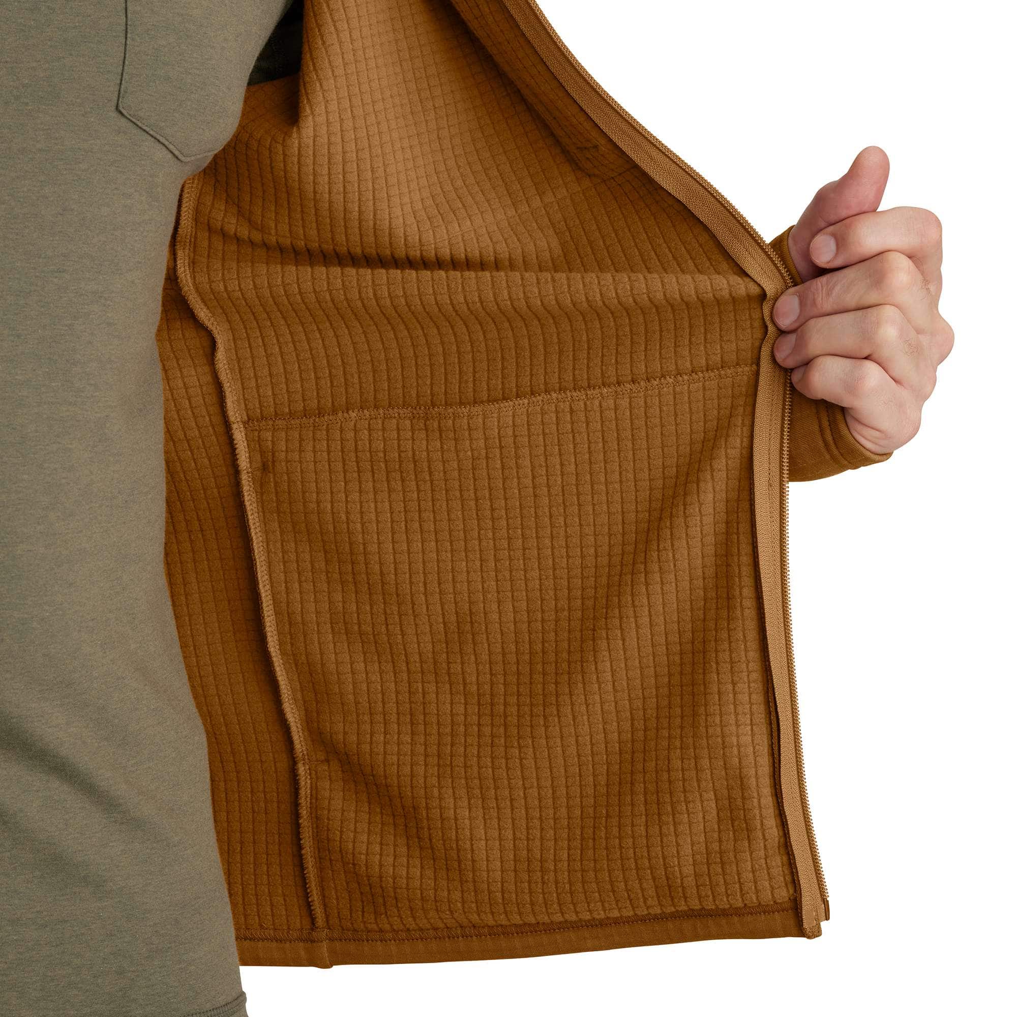 Carhartt Force® Relaxed Fit Full-Zip Long-Sleeve Hooded Fleece-Lined Shirt