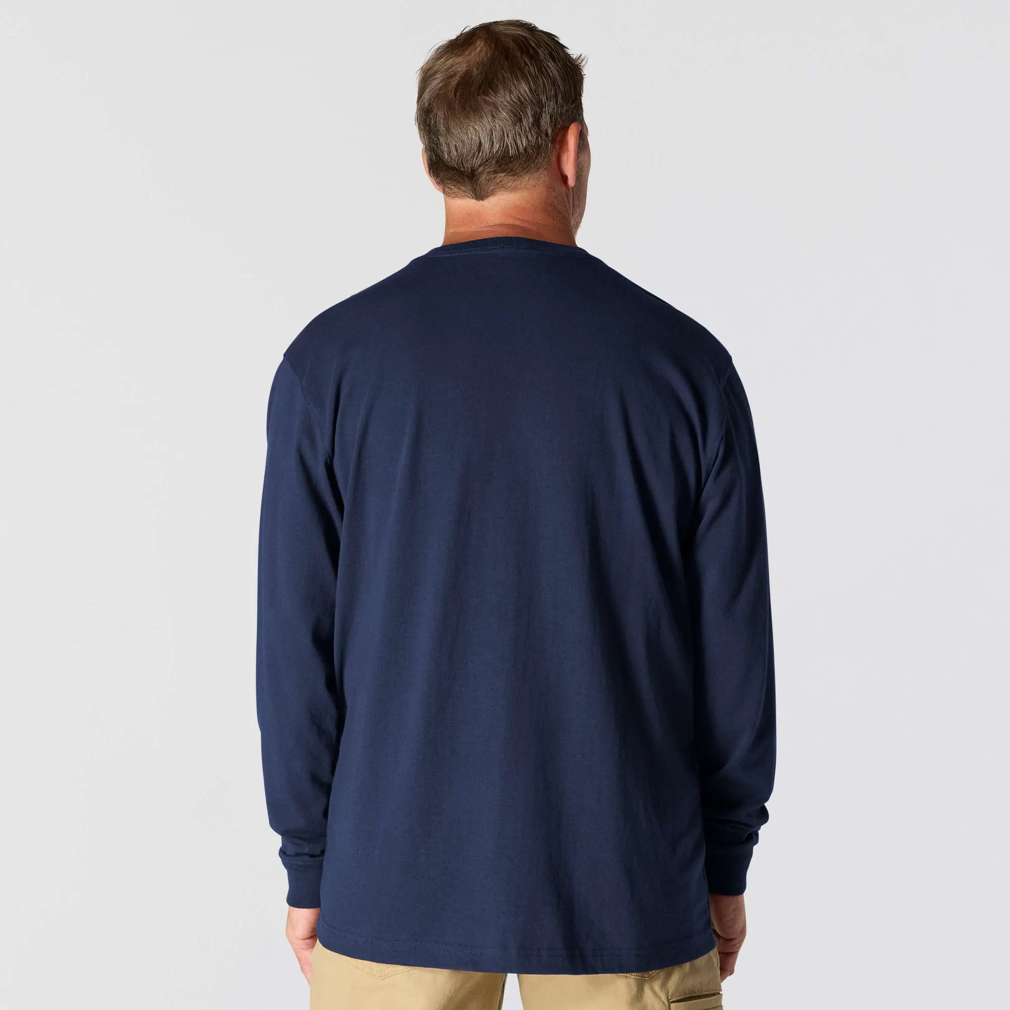 Loose Fit Heavyweight Long-Sleeve Pocket T-Shirt