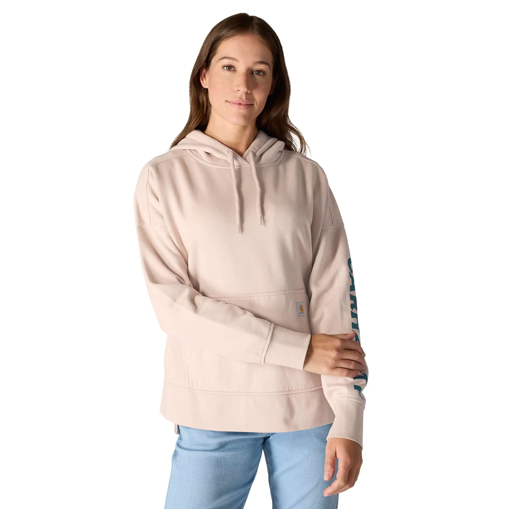 Oversized-Fit Midweight Hooded Mountain Graphic Sweatshirt