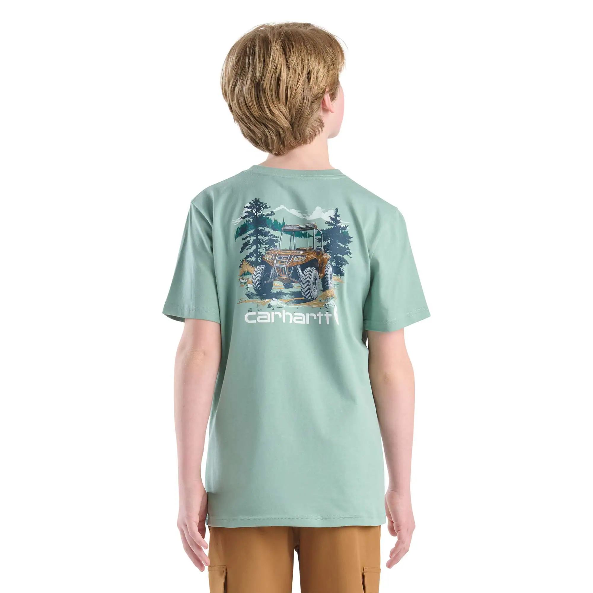 Boys' Short Sleeve Vehicle Pocket T-Shirt (Child/Youth)