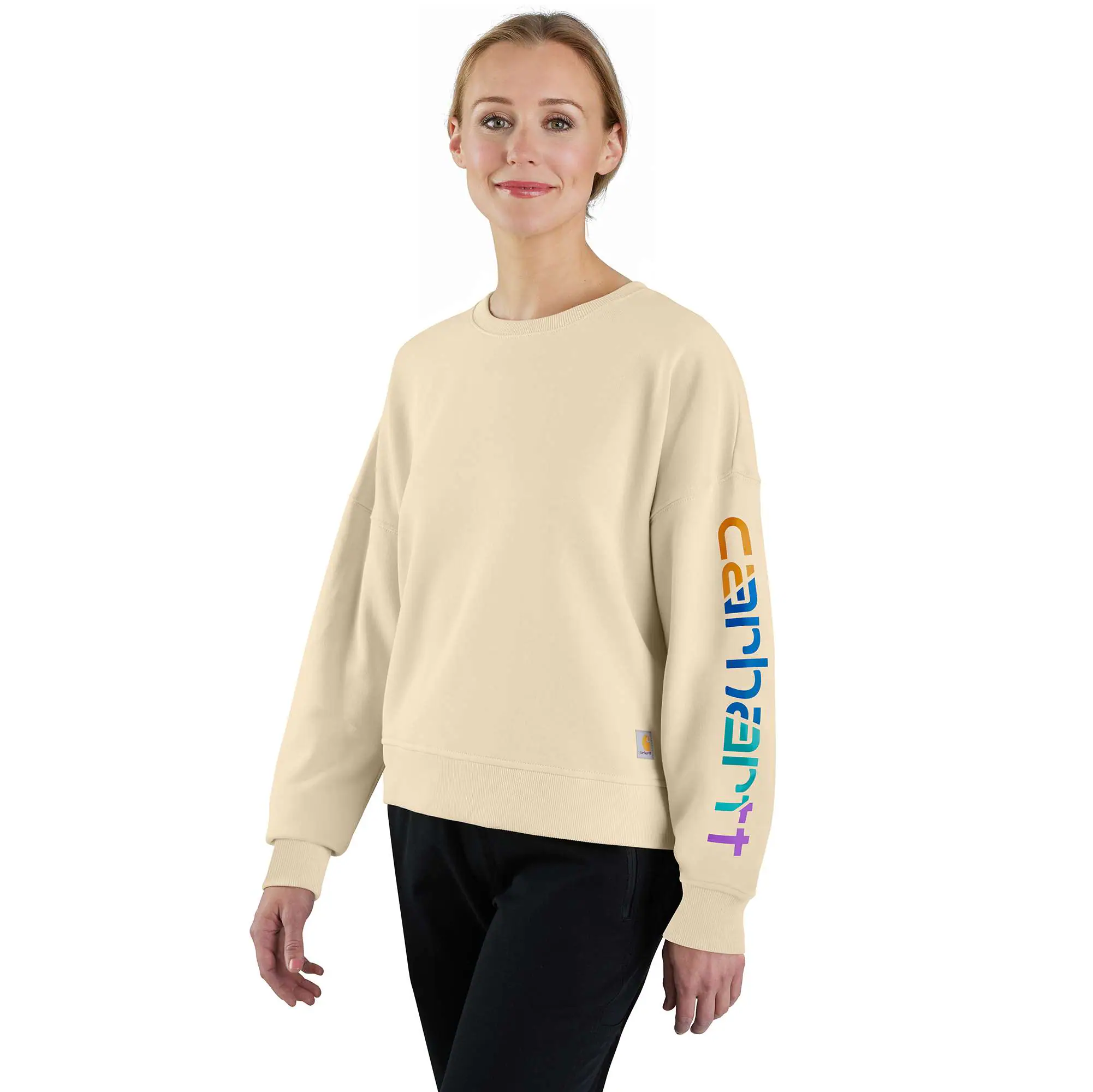 Women's TENCEL™ Fiber Series Loose Fit Sleeve Graphic Sweatshirt