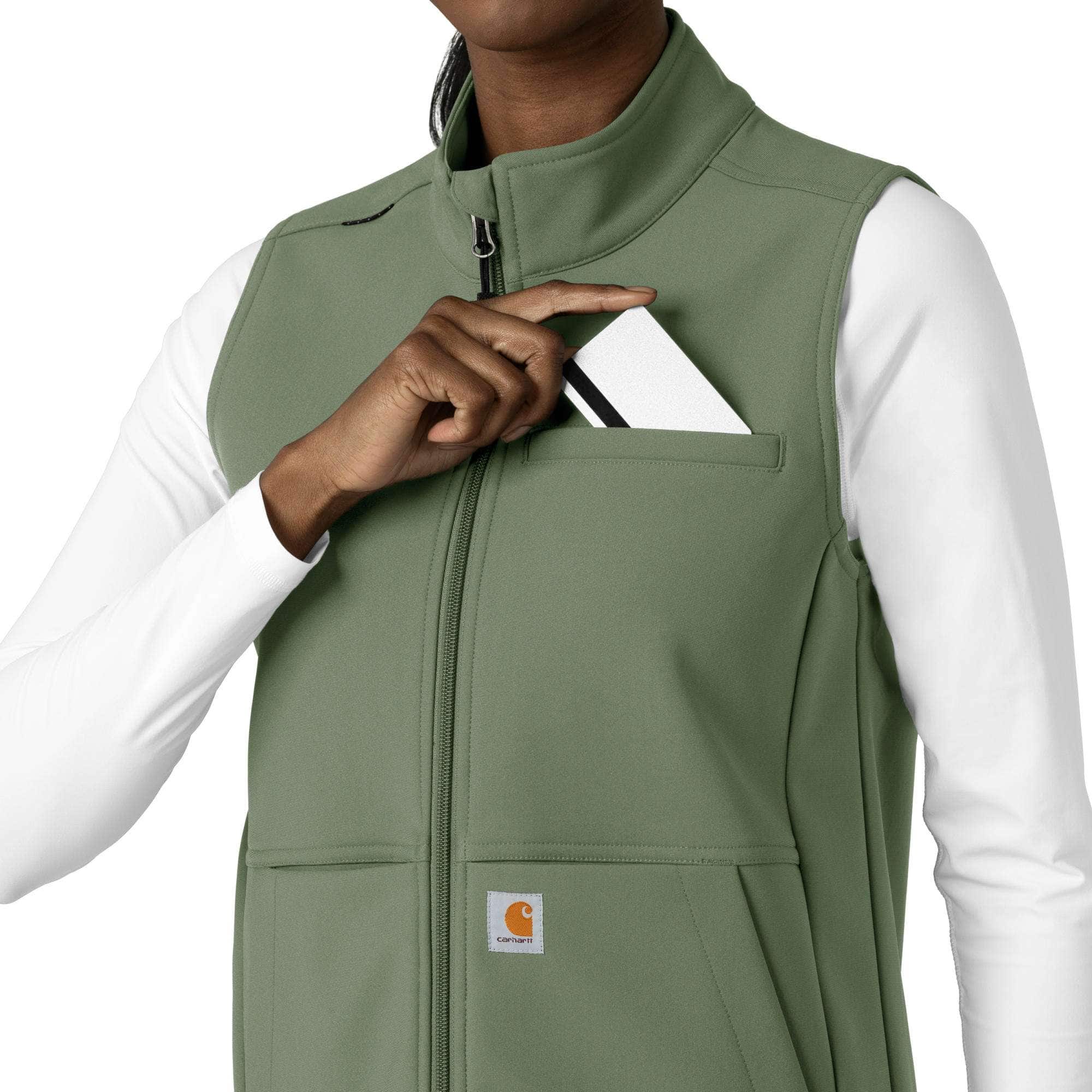 Women's Rugged Flex® Bonded Fleece Scrub Vest