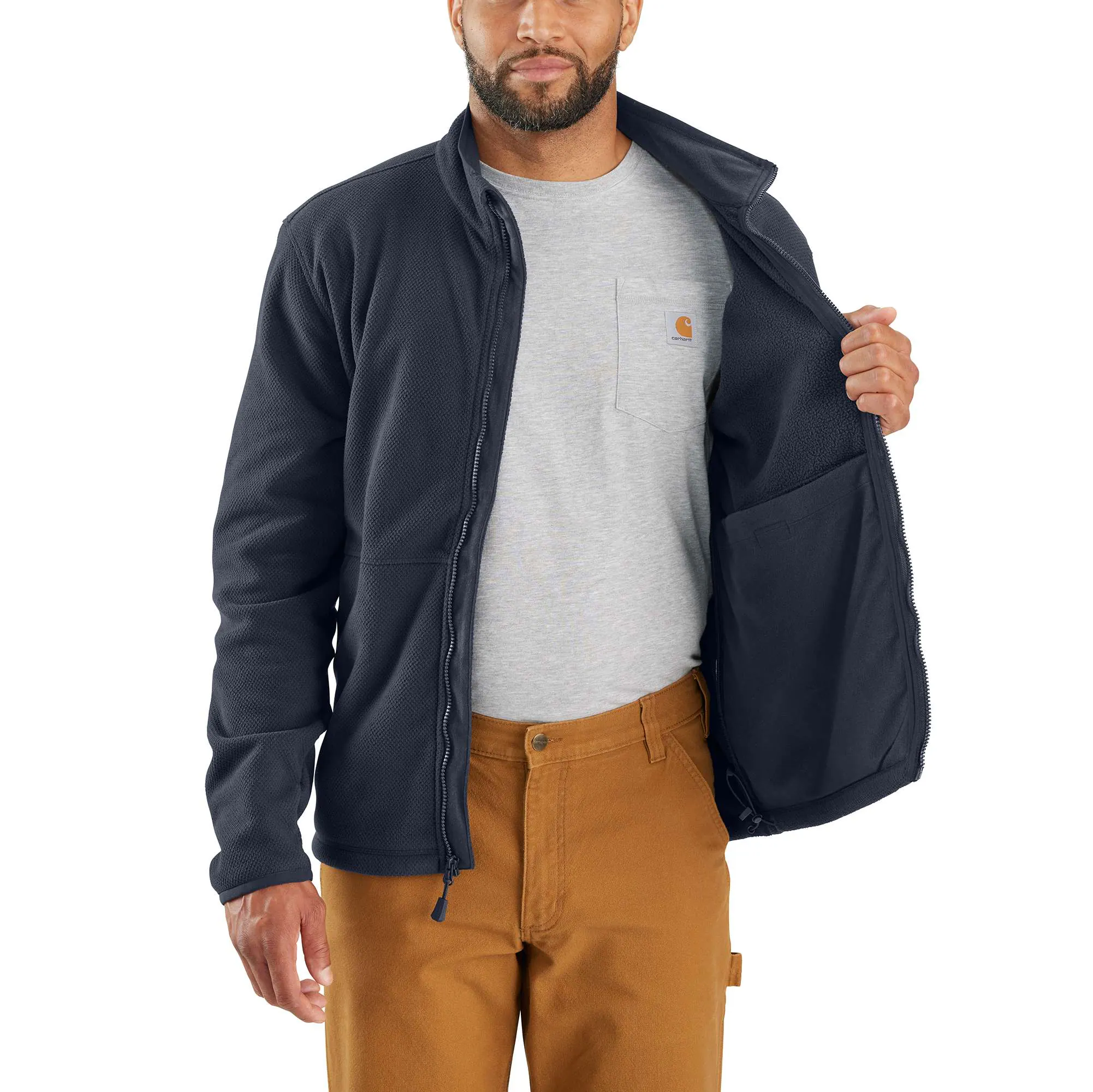 Full-Zip Relaxed Fit Fleece Jacket - 1 Warm Rating