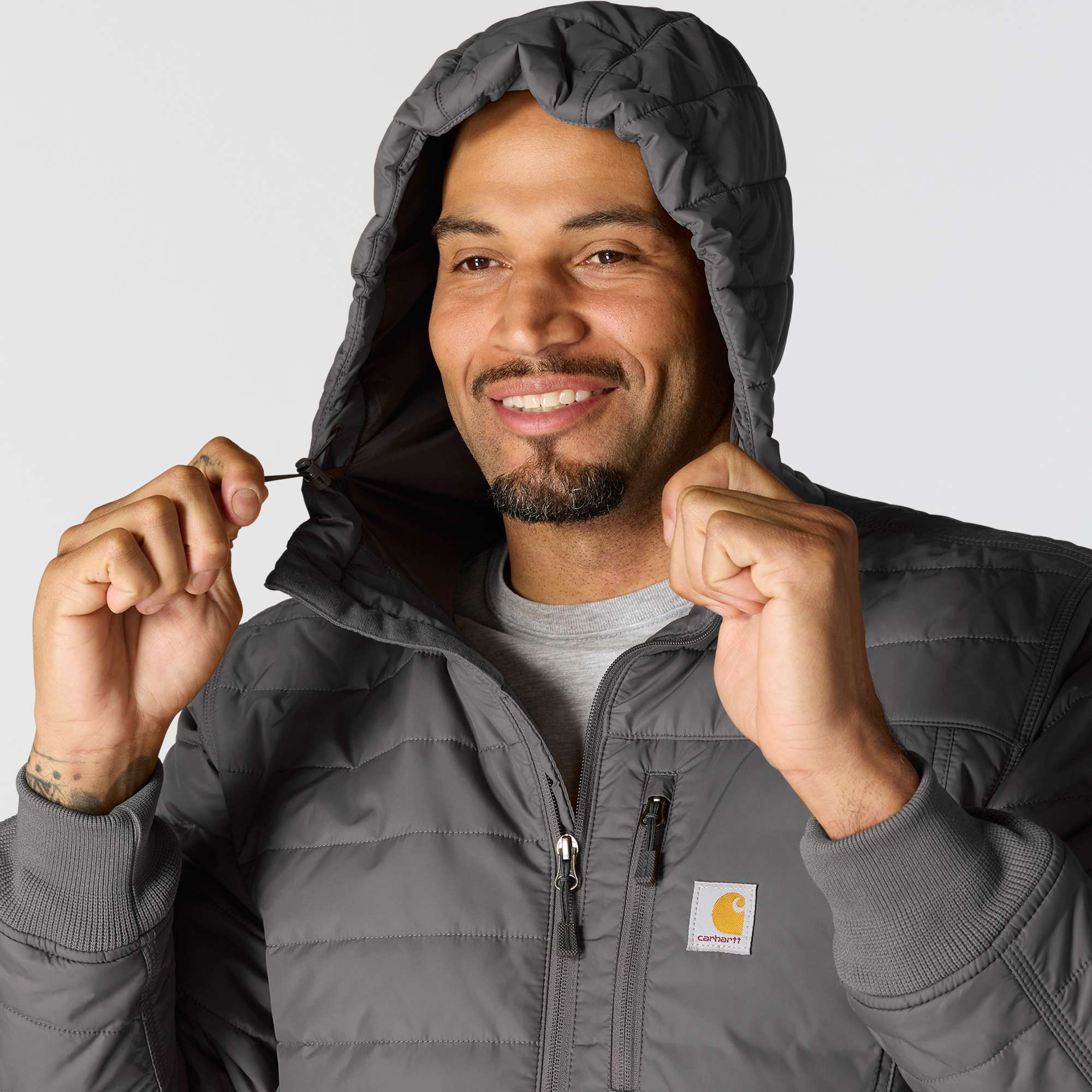Rain Defender® Relaxed Fit Lightweight Insulated Hooded Jacket - 3 Warmest Rating