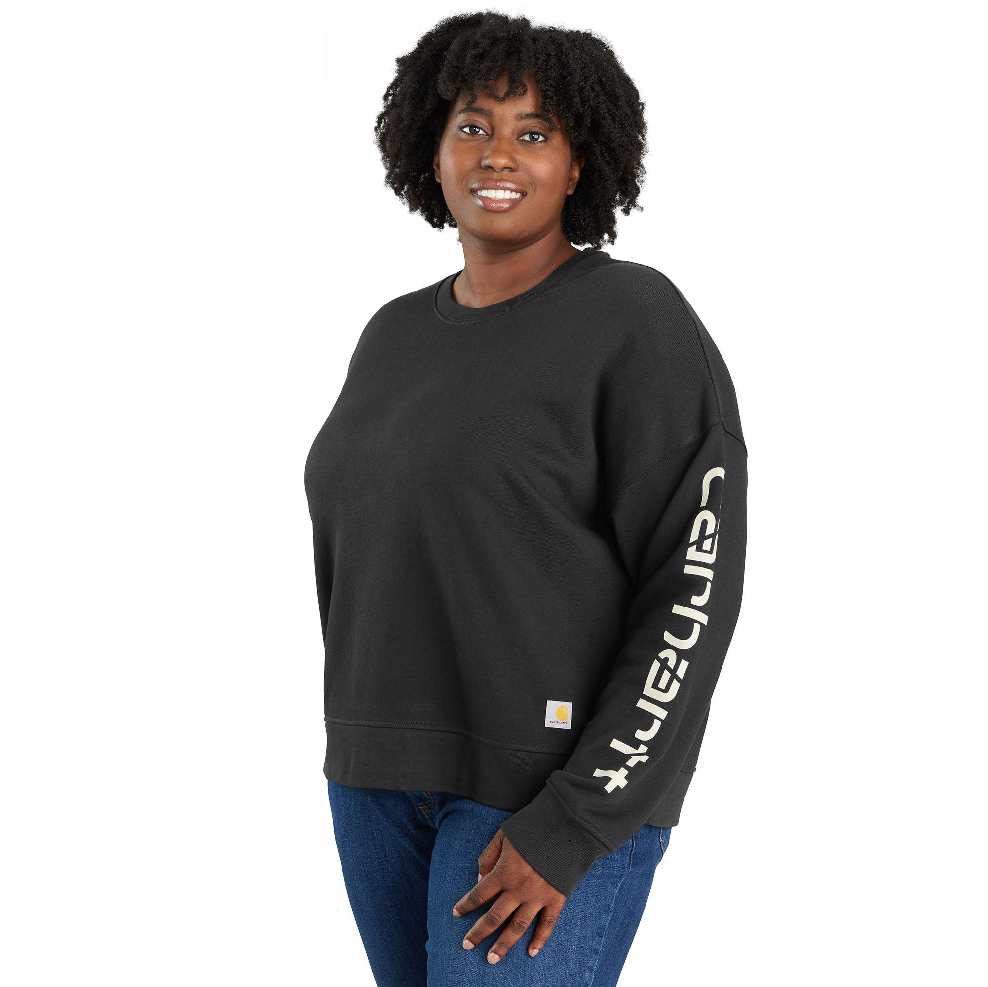 Women's TENCEL™ Fiber Series Loose Fit Sleeve Graphic Sweatshirt