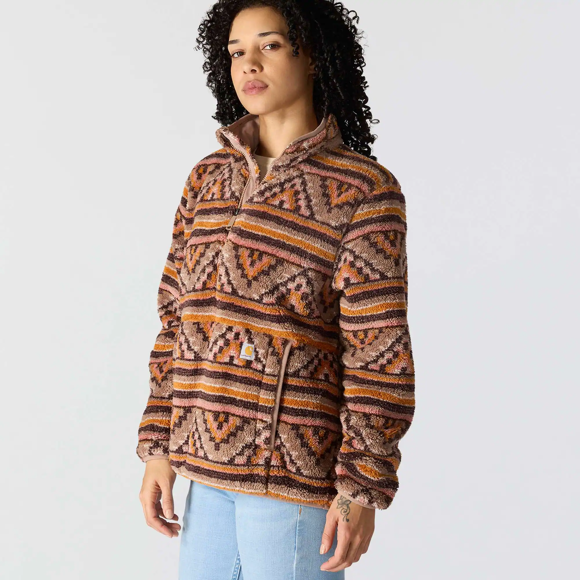 Women's Loose Fit Fleece Pullover - 3 Warmest Rating