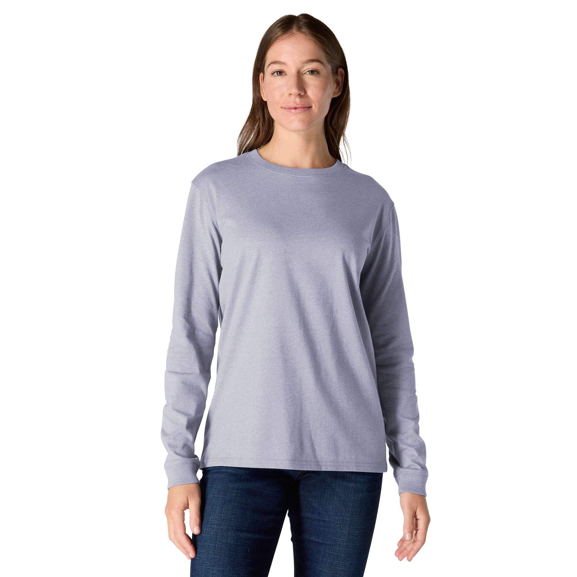 Women's Loose Fit Heavyweight Long-Sleeve Logo Sleeve Graphic T-Shirt