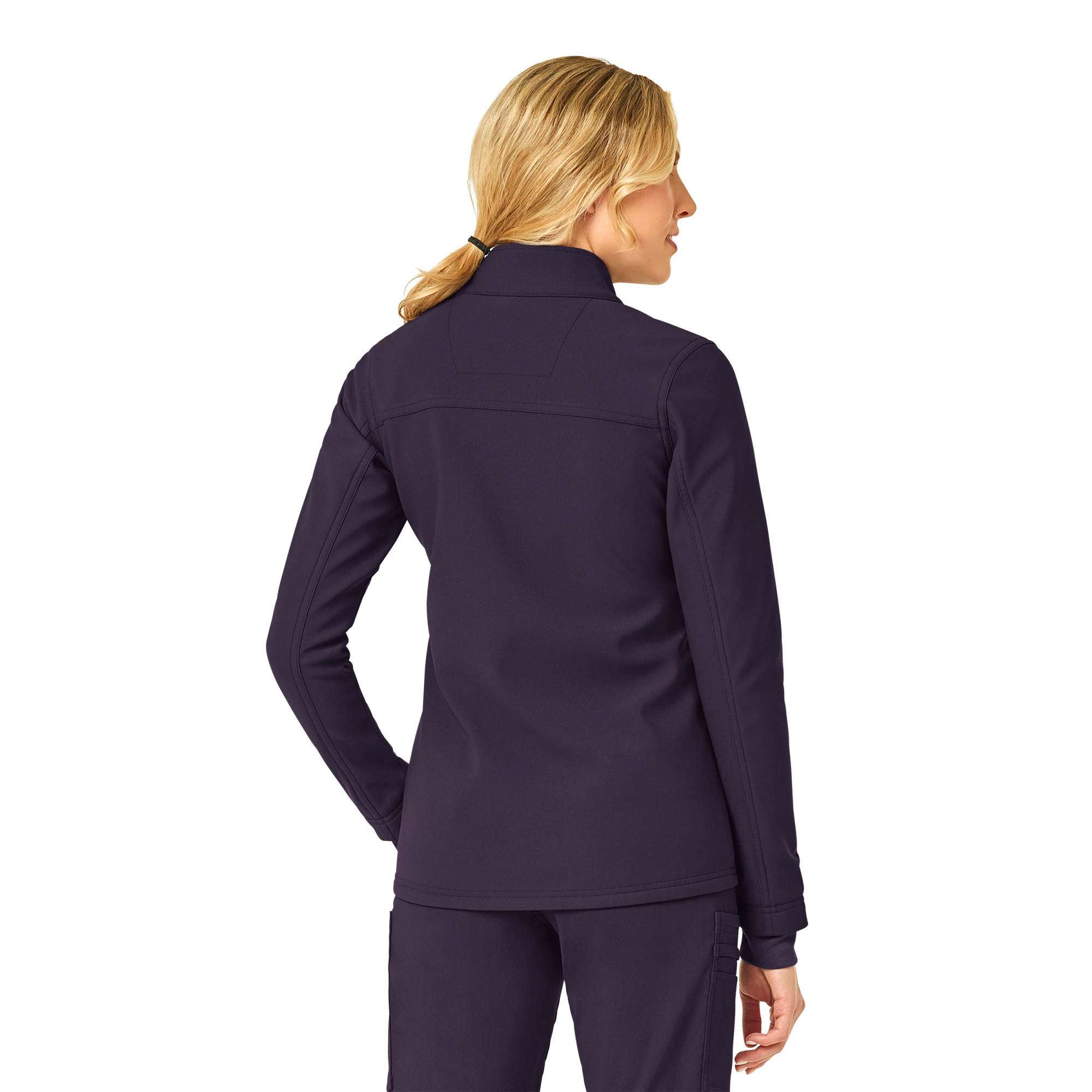 Women's Rugged Flex® Peak Bonded Fleece Scrub Jacket