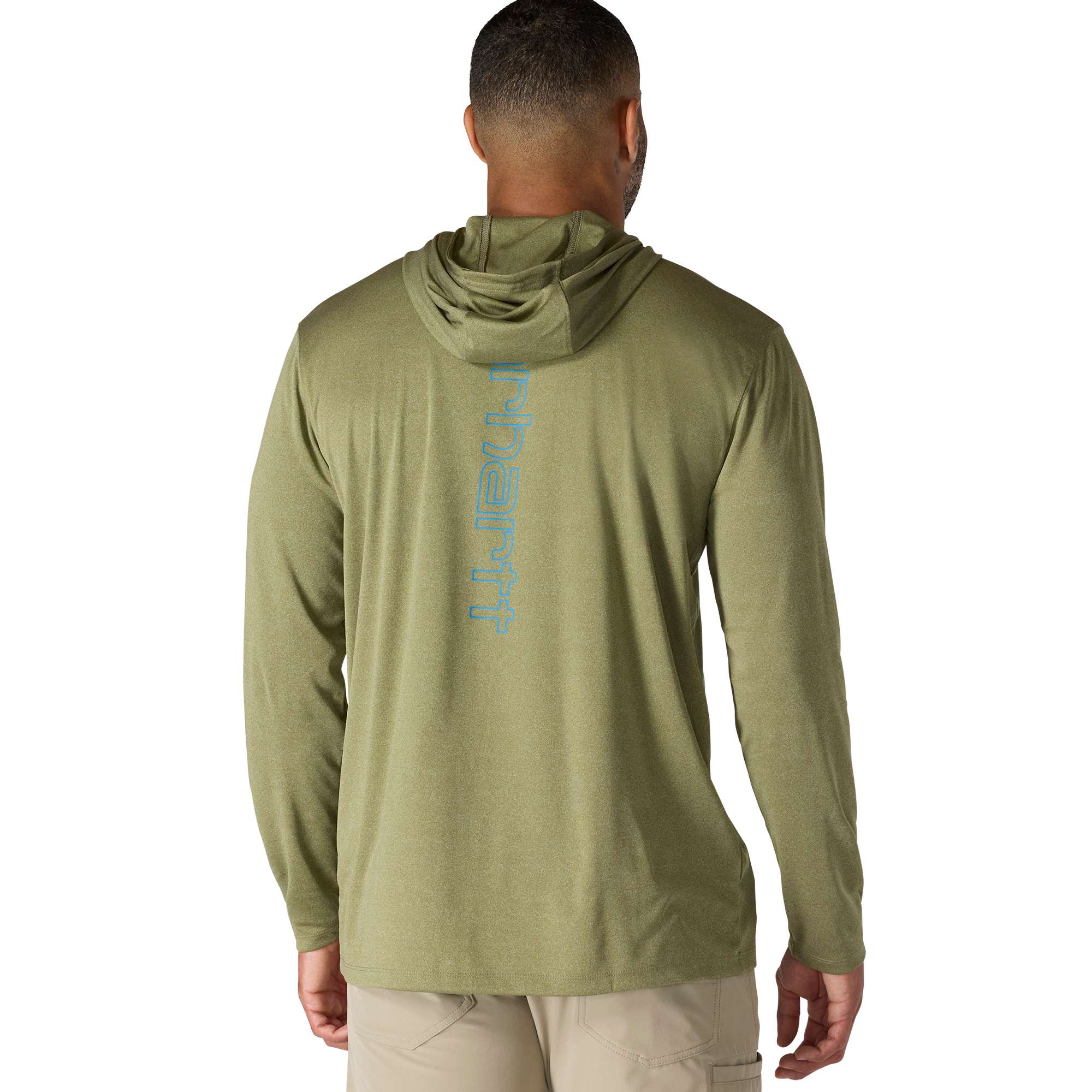 Force Sun Defender™ Lightweight Long-Sleeve Hooded Logo Graphic T-Shirt