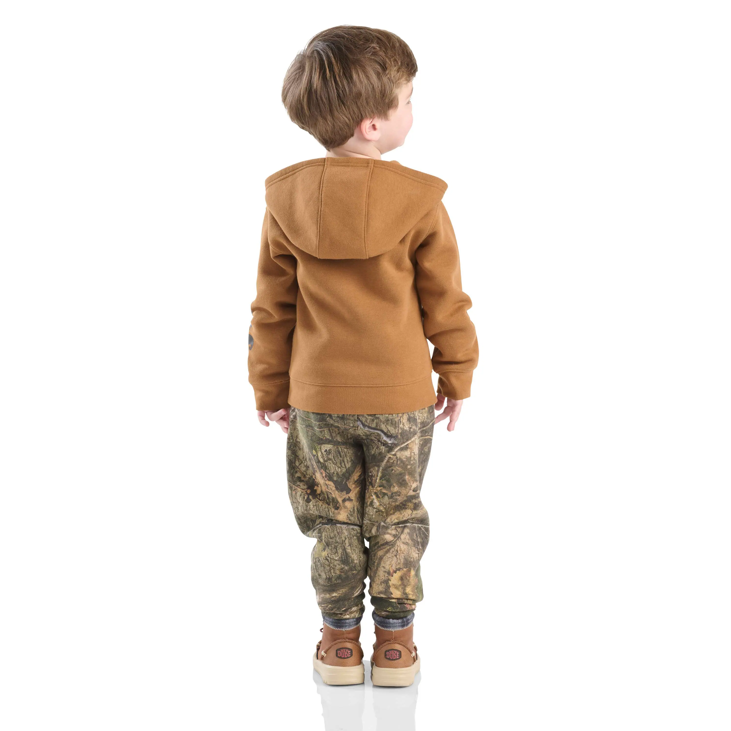 Boys' 3-Piece Long Sleeve T-Shirt, Fleece Jacket & Fleece Camo Pant Set (Toddler)