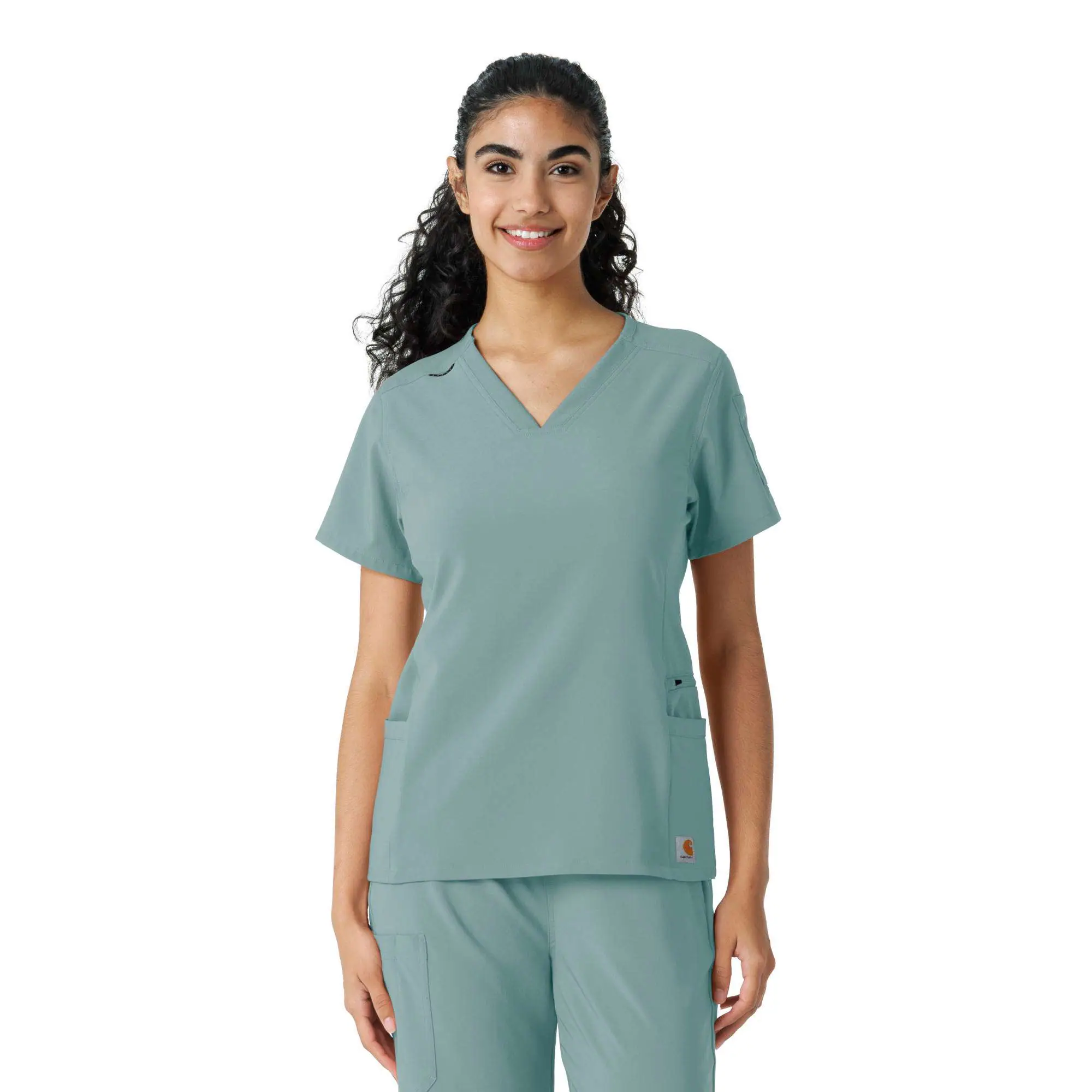 Women's Force Cross-Flex Knit Panel Scrub Top