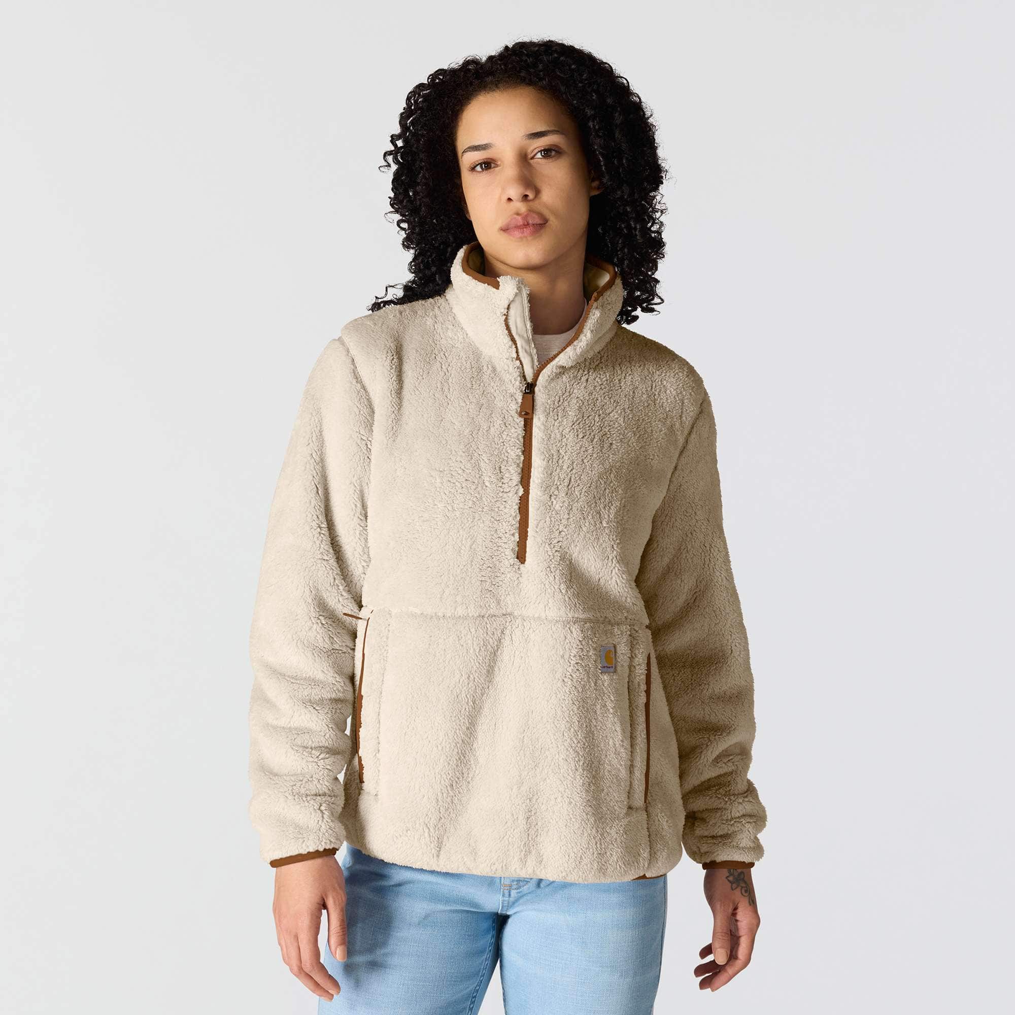 Women's Loose Fit Fleece Pullover - 3 Warmest Rating
