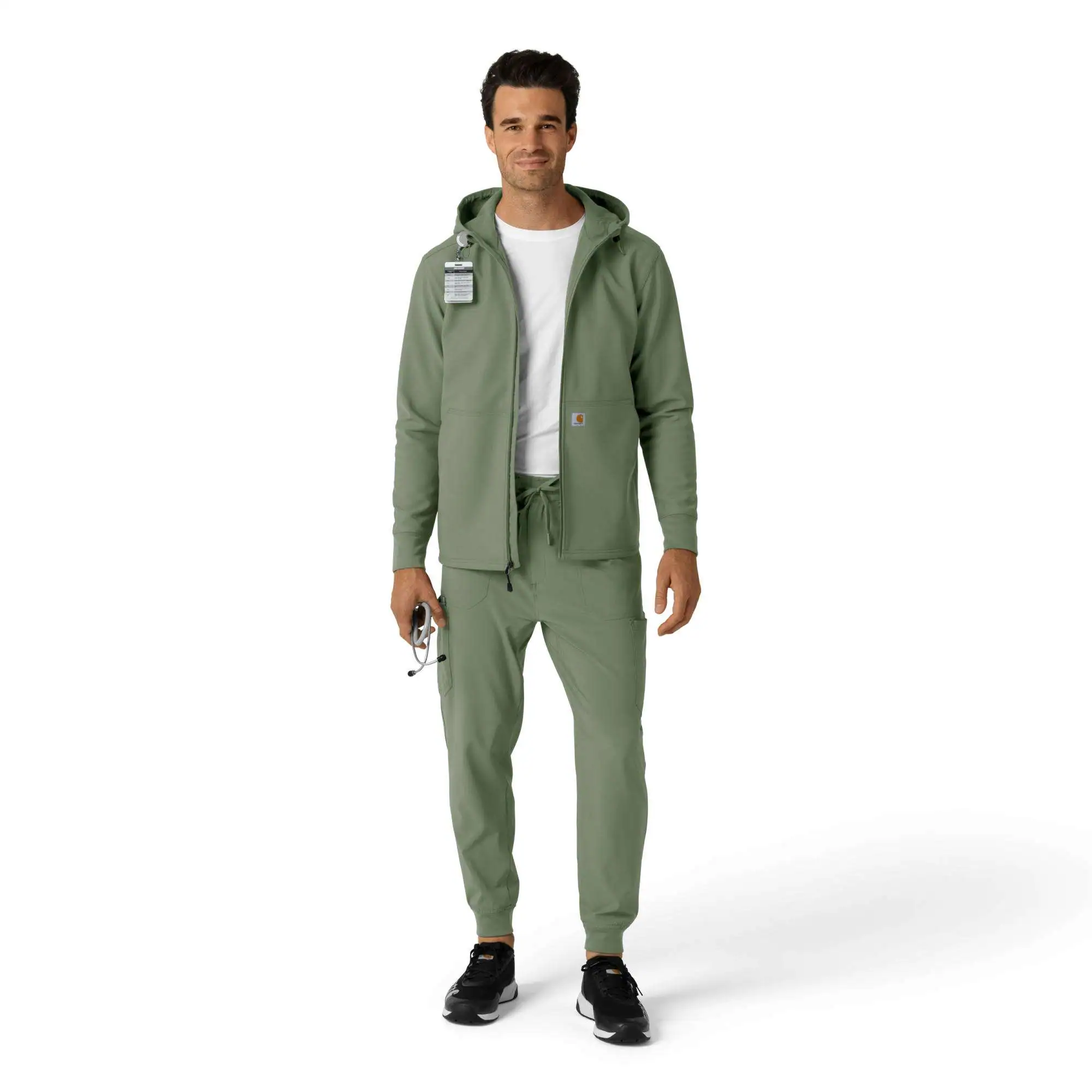 Bonded Fleece Scrub Hoodie