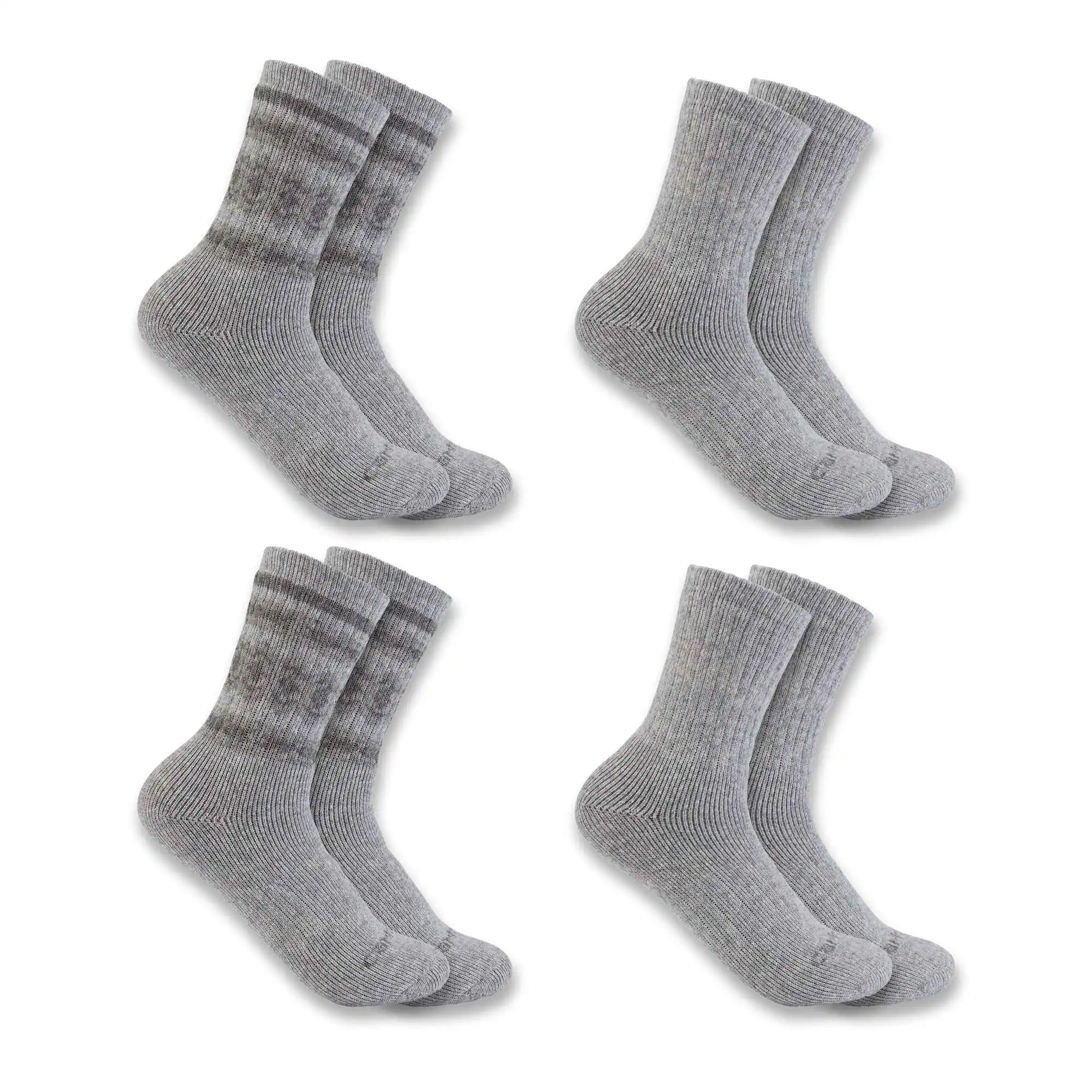 Women's Heavyweight Synthetic-Wool Blend Crew Sock 4-Pack