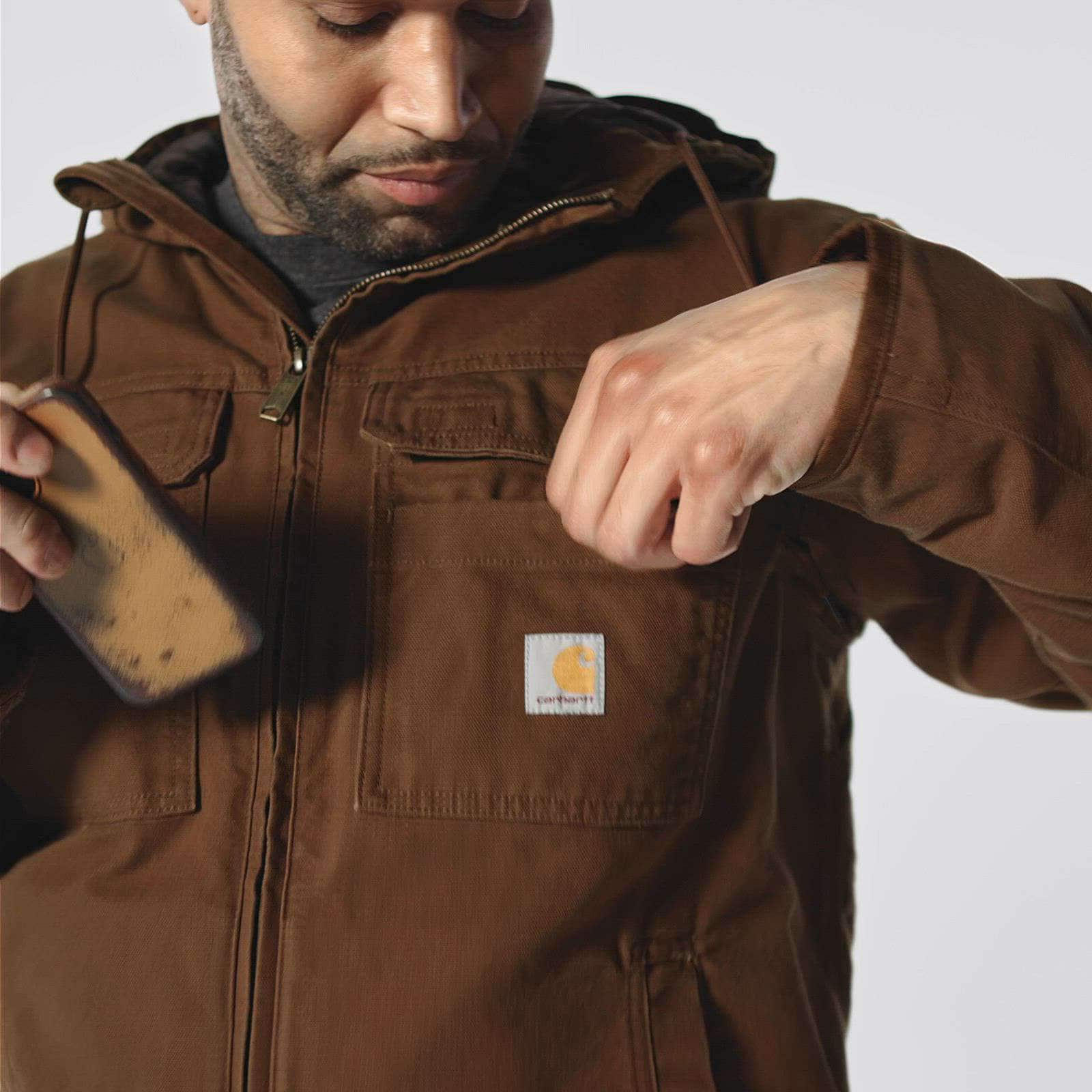 Full Swing Loose Fit Washed Duck Insulated Active Jac - 3 Warmest Rating