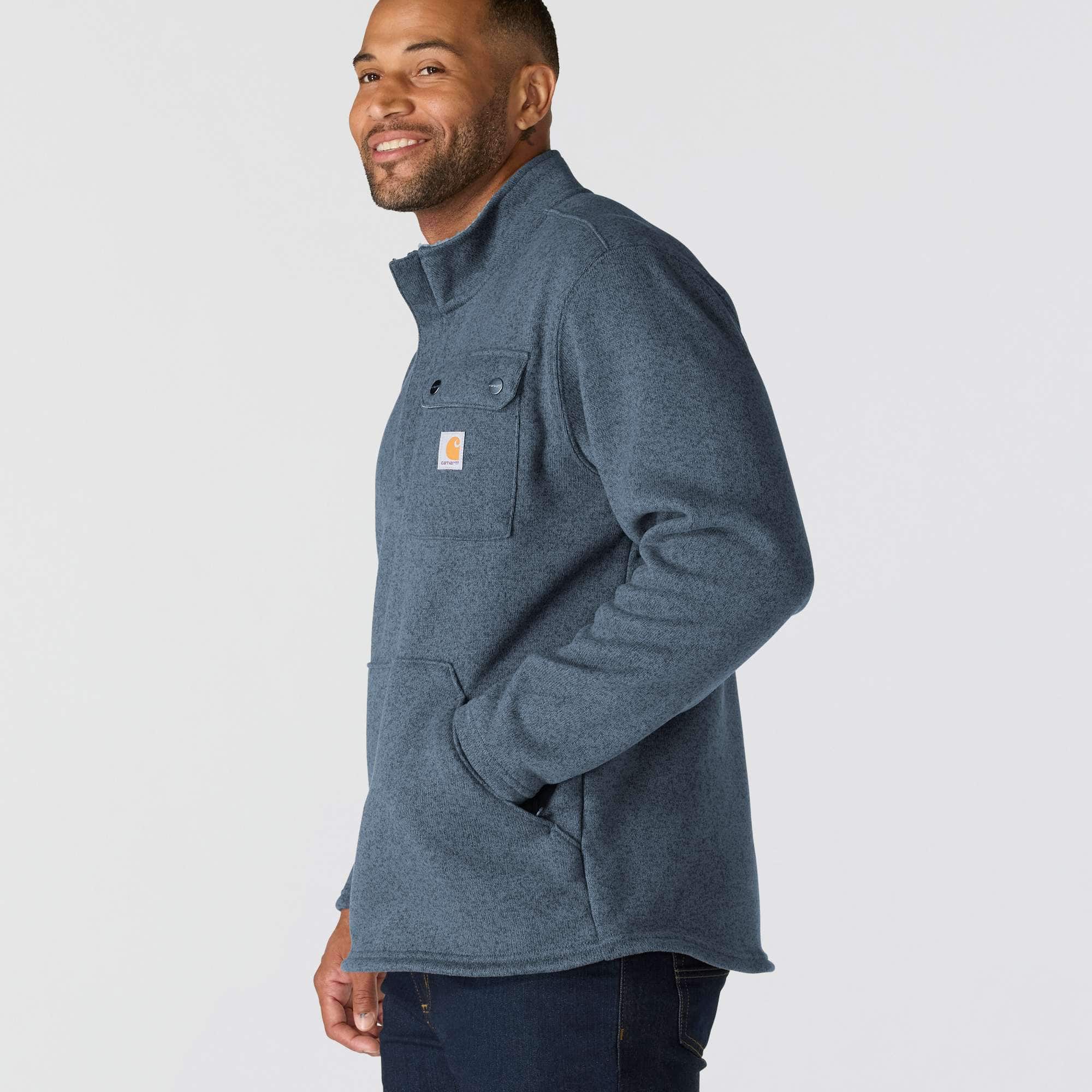 Relaxed Fit Midweight Quarter-Zip Pocket Sweater Fleece