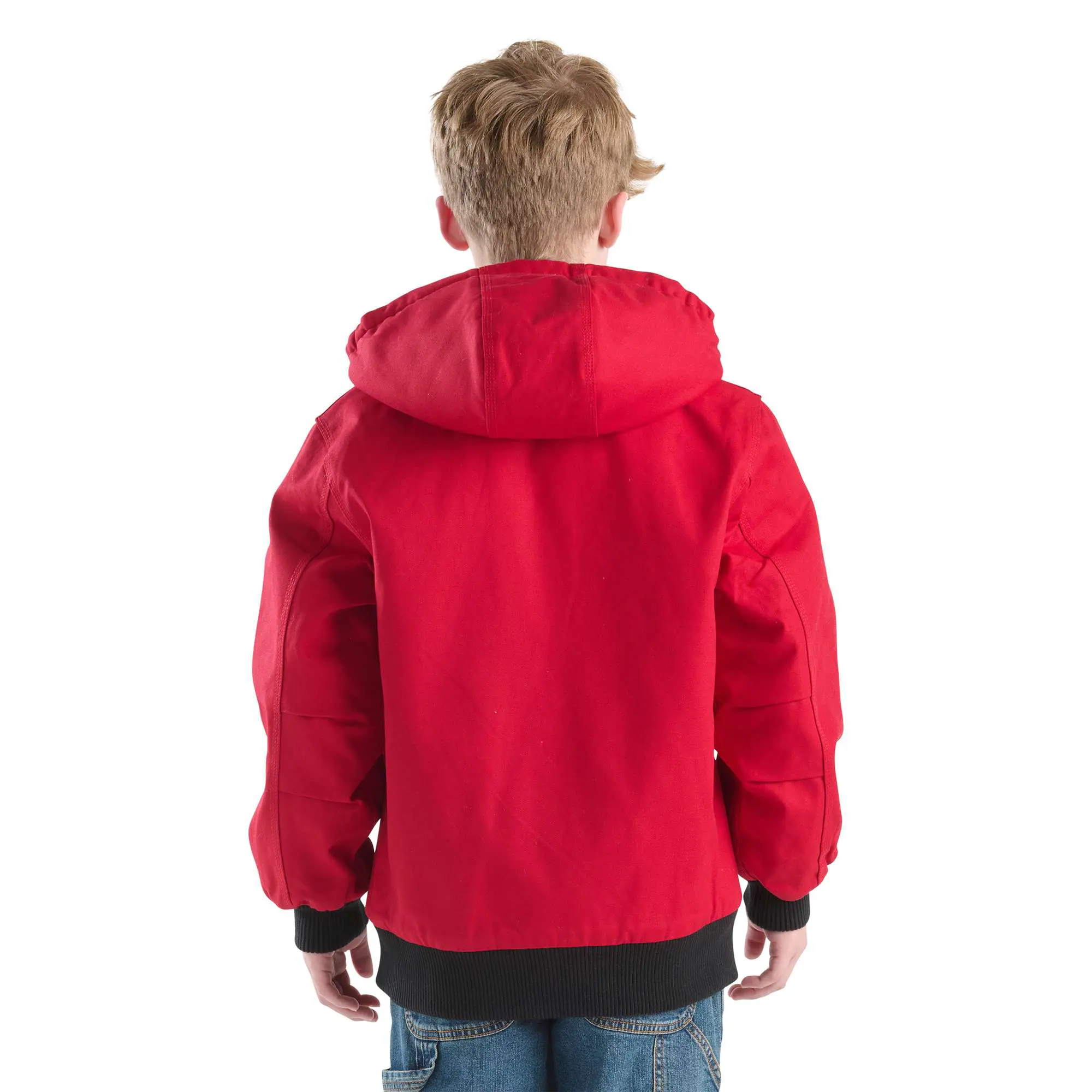 Boys' Long Sleeve Canvas Insulated Hooded Active Jac (Child/Youth)