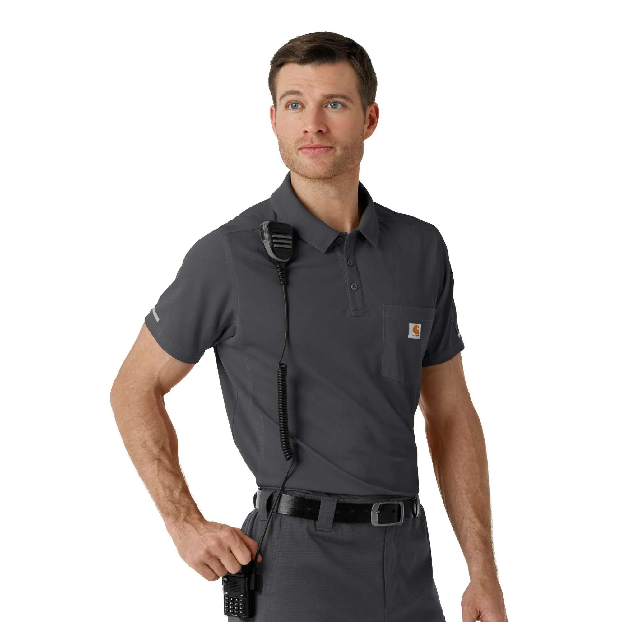 Rugged Flex® RSCU Lightweight Short Sleeve Polo Scrub Top