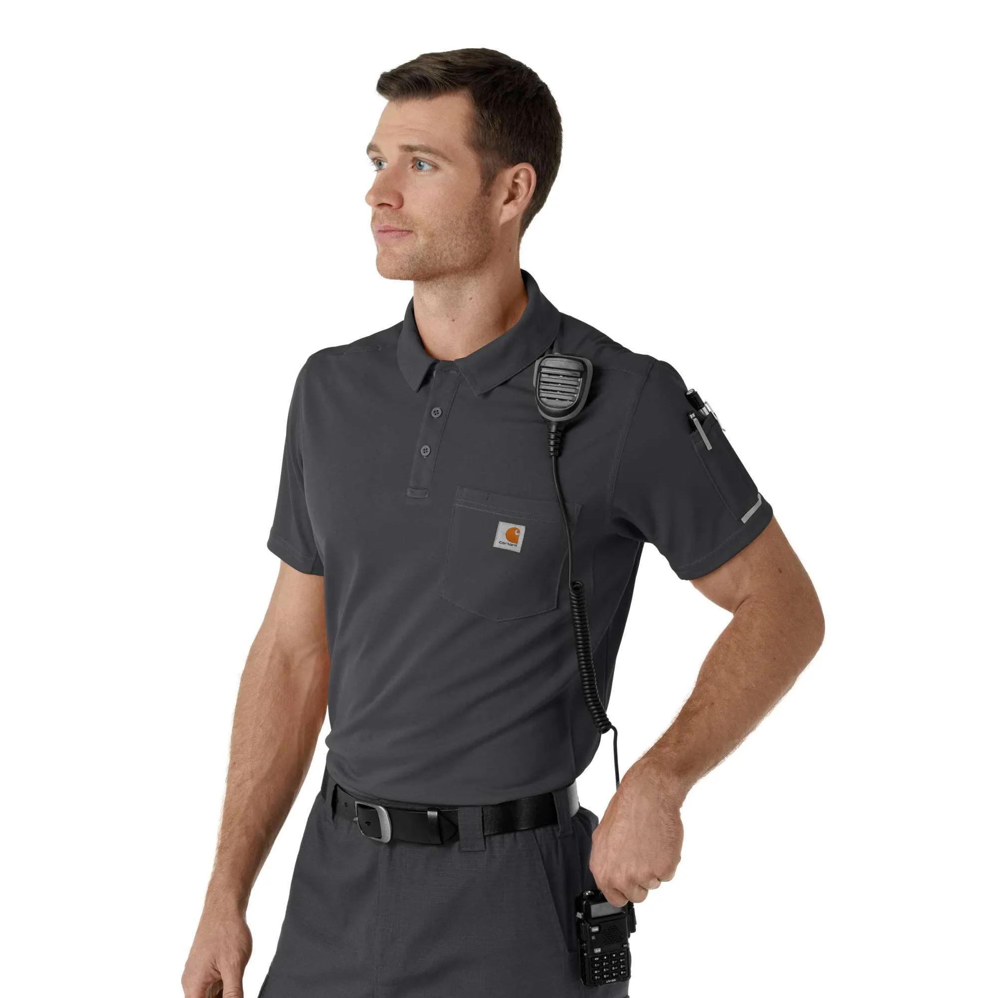 Rugged Flex® RSCU Lightweight Short Sleeve Polo Scrub Top