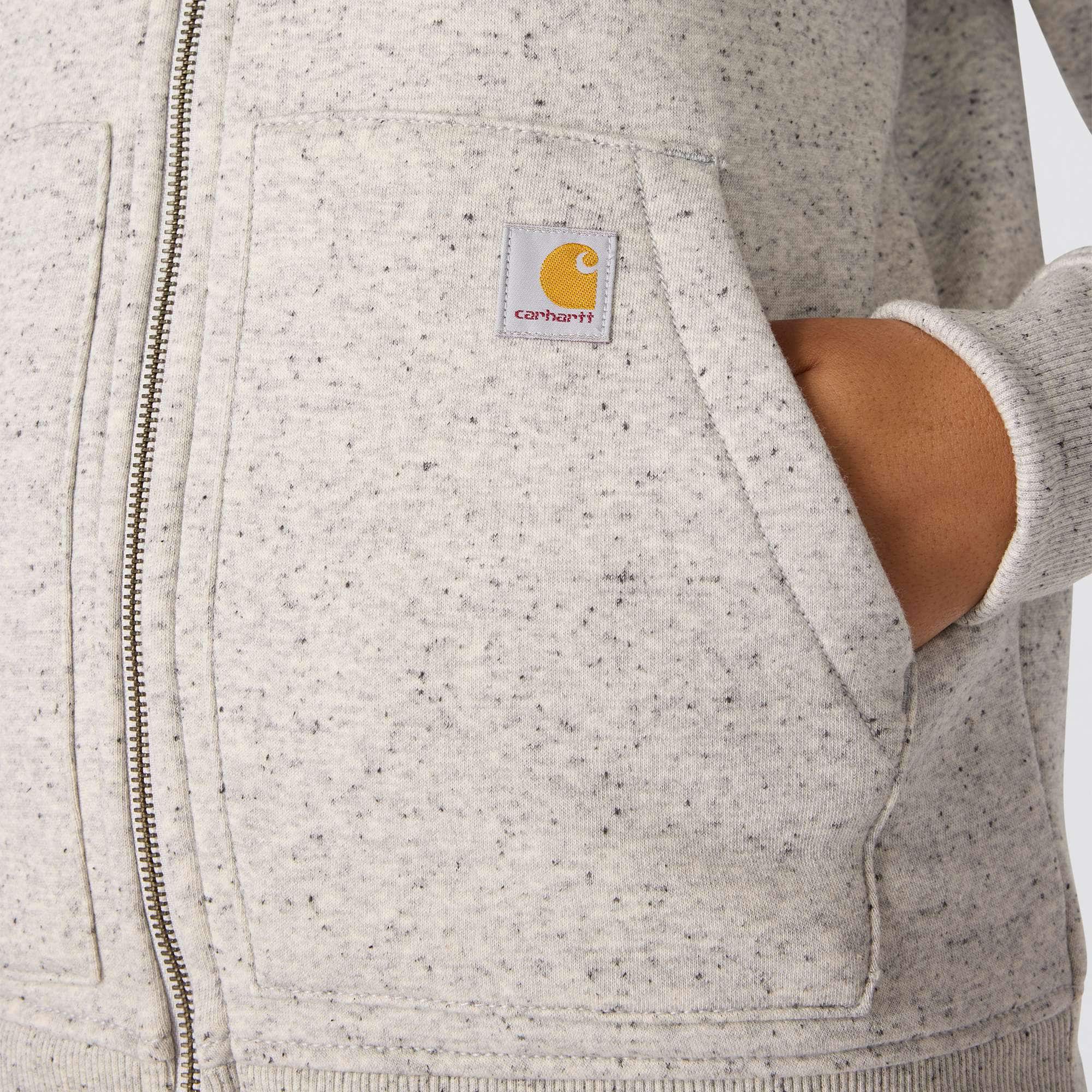 Women's Relaxed Fit Midweight Sherpa-Lined Full-Zip Sweatshirt