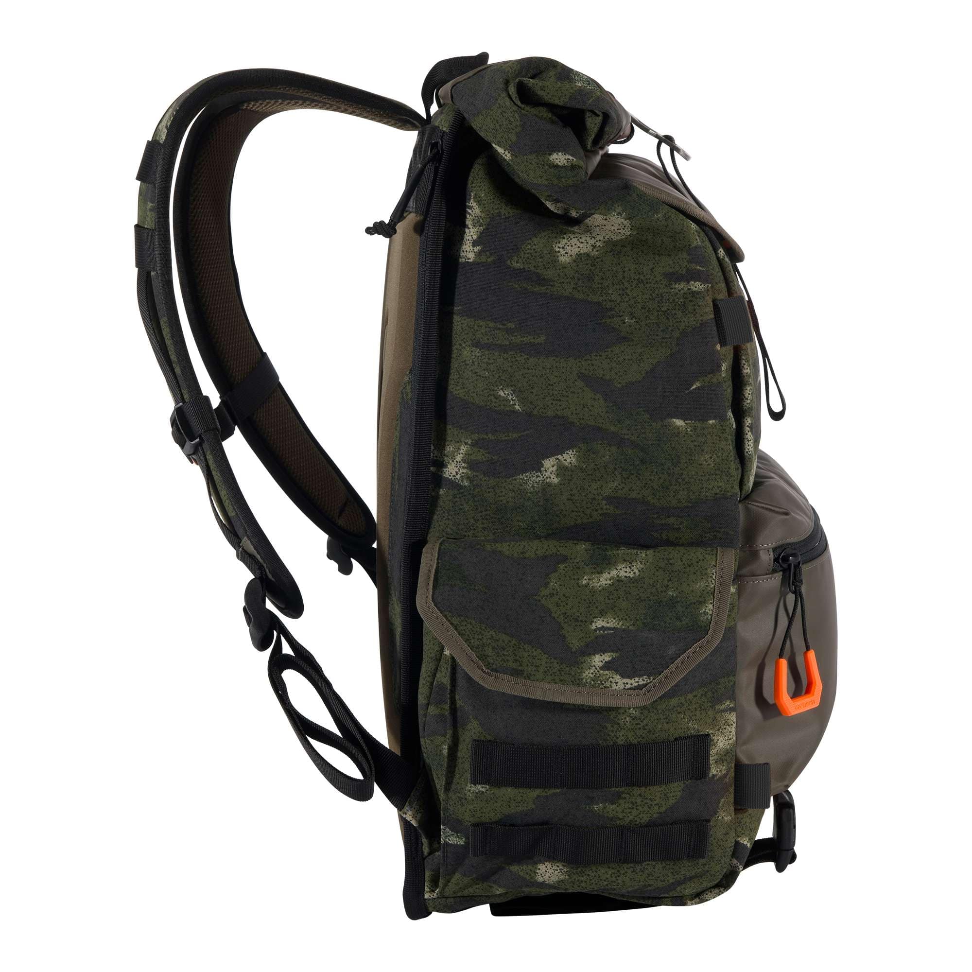 40L Nylon Roll-Top Backpack