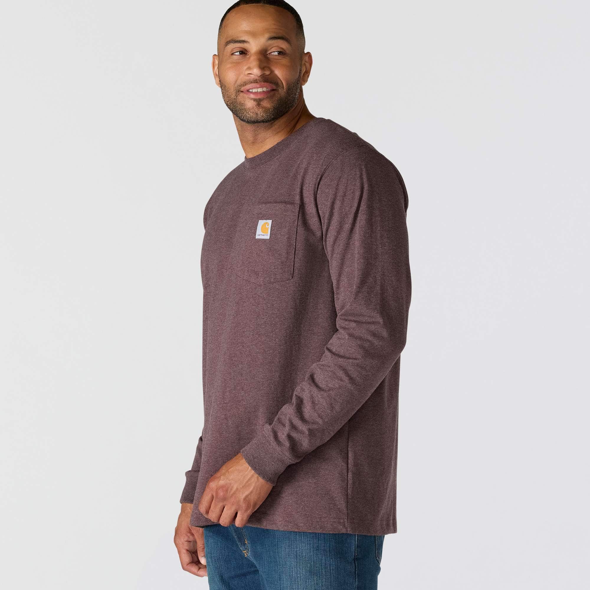 Relaxed Fit Heavyweight Long-Sleeve Pocket C Graphic T-Shirt