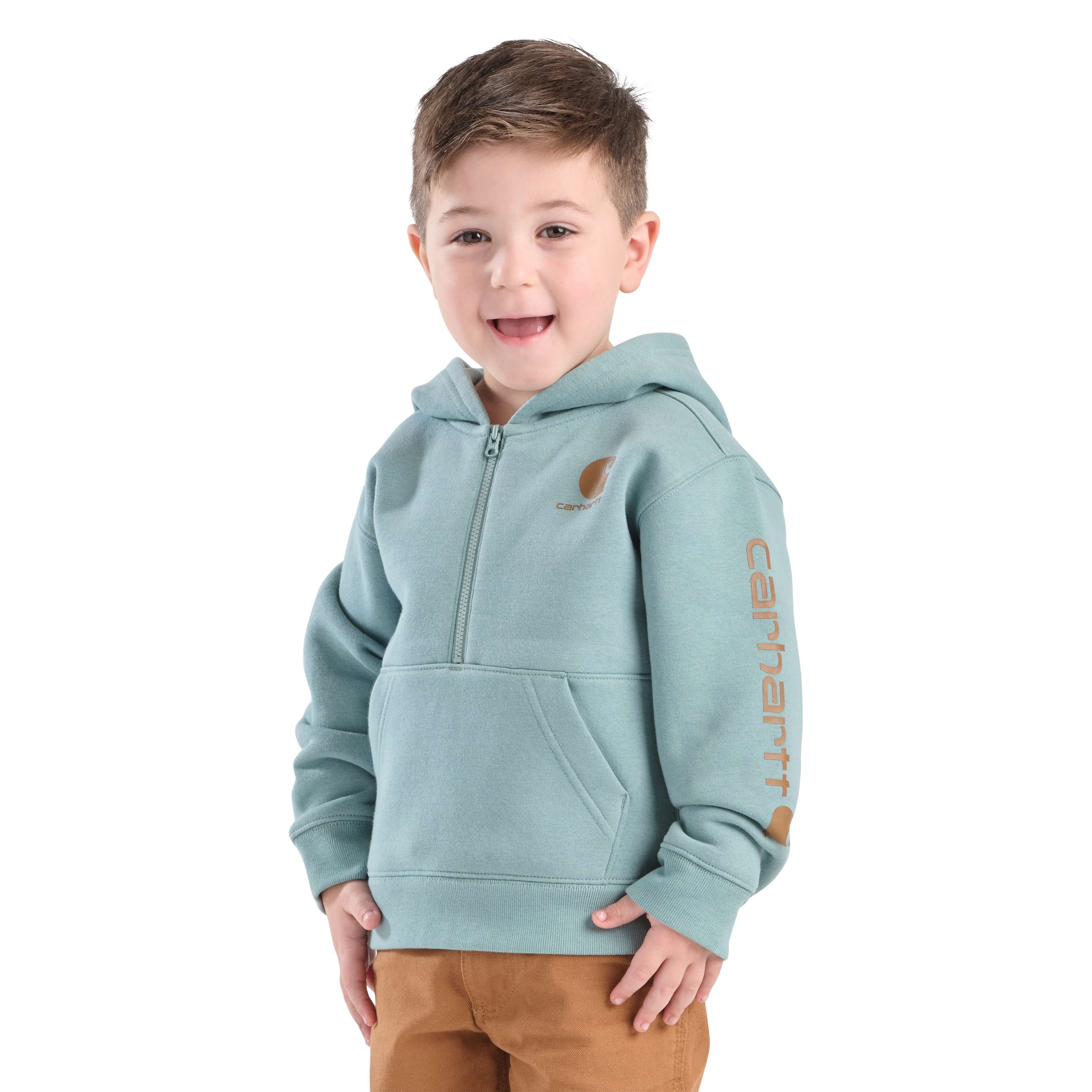 Boys' Long Sleeve Half-Zip Sweatshirt (Baby/Toddler)