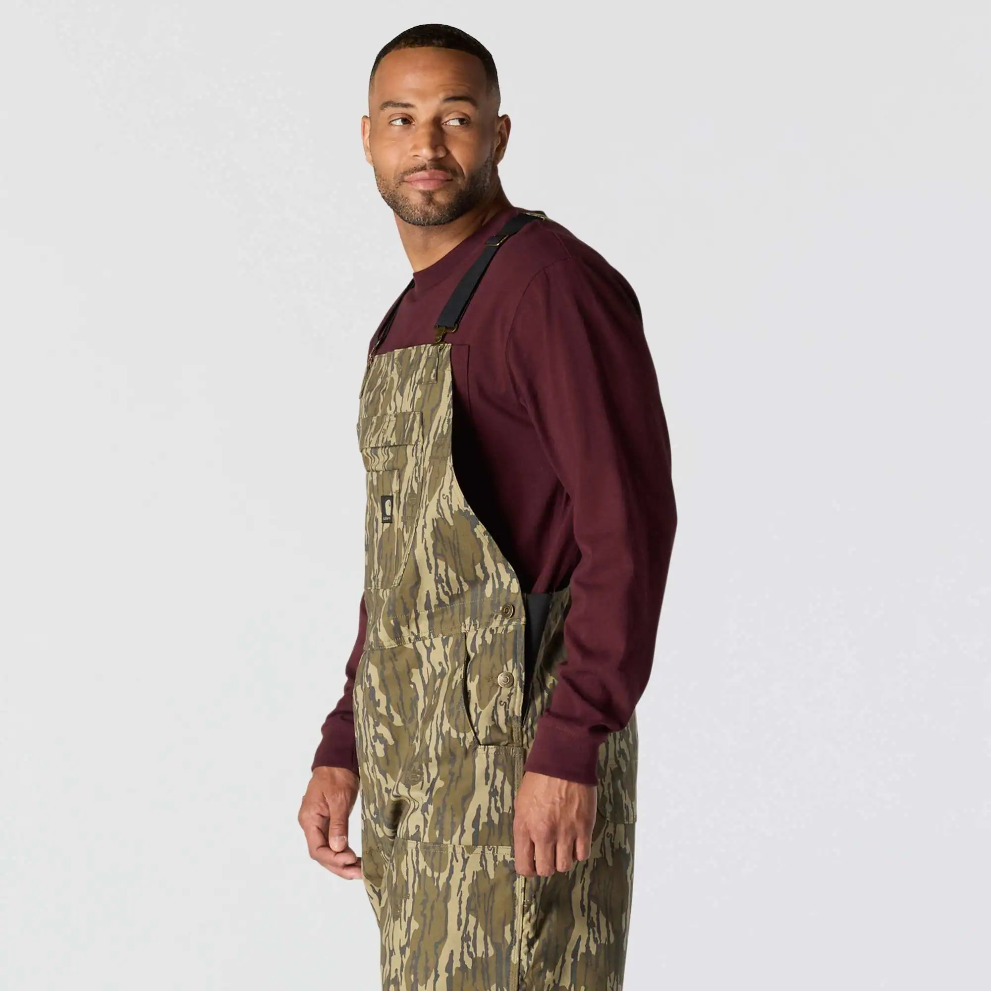 Rugged Flex® Duck Insulated Camo Bib Overall - 3 Warmest Rating