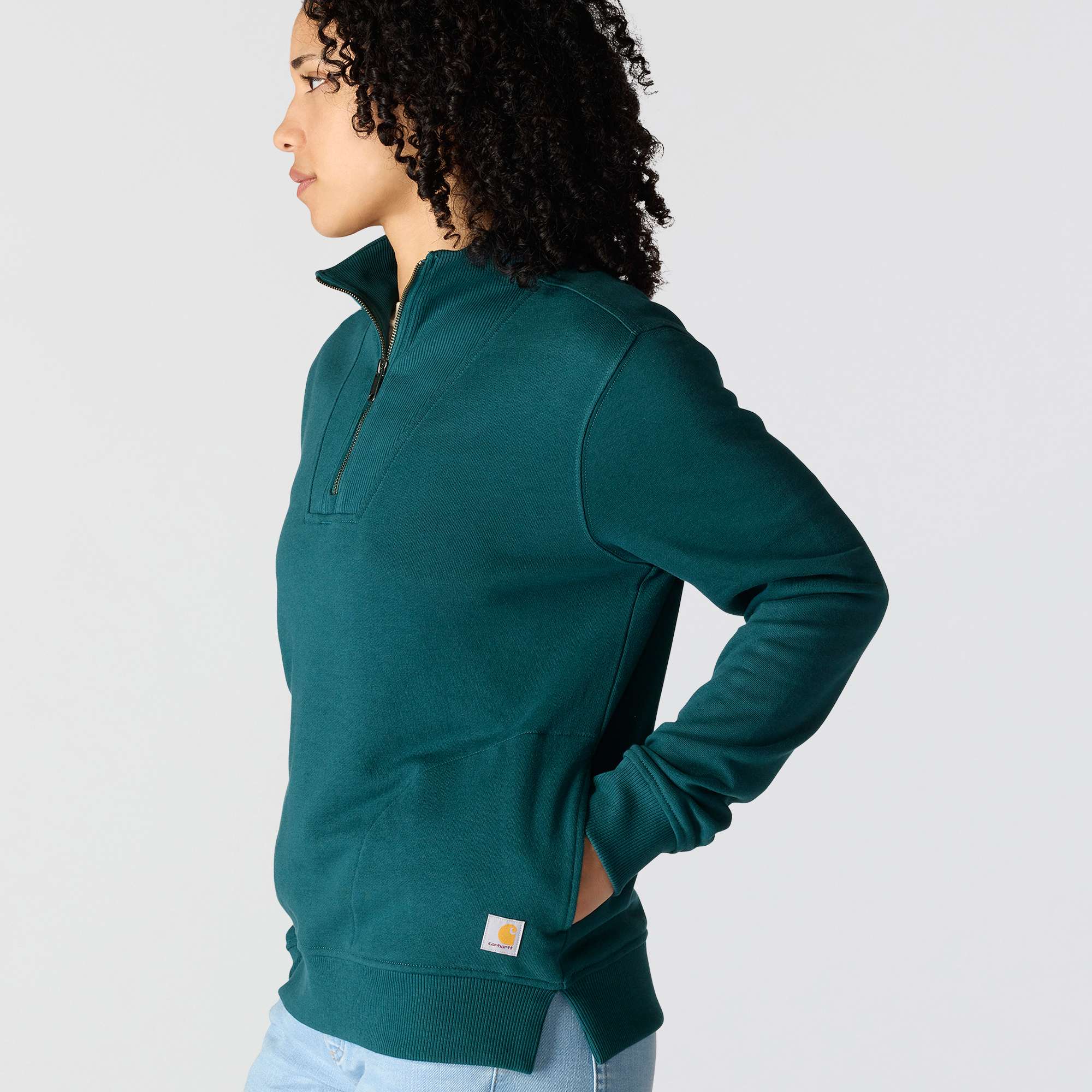 Women's TENCEL™ Fiber Series Relaxed Fit Half-Zip Sweatshirt